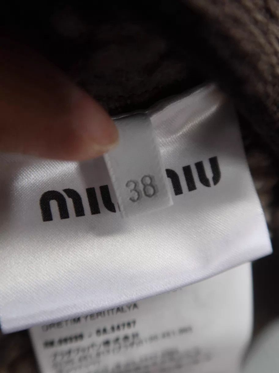 Miu Miu MIU MIU FW25 Qixi Cotton Fleece Stand Collar Zip Jacket 38 Size XS / US 0-2 / IT 36-38 - 5 Thumbnail