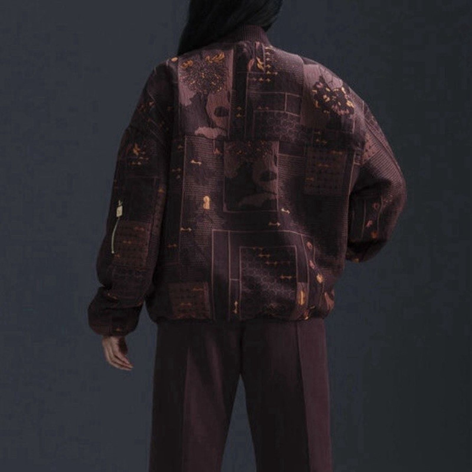 Nike Nike Naomi Osaka Jacket Size XL Womens Jacquard Burgundy Size XL / US 12-14 / IT 48-50 - 9 Thumbnail