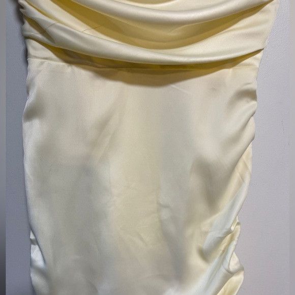 Other Oh Polly Satin Cowl Ruched Mini Dress – (Size 10) Size L / US 10 / IT 46 - 8 Thumbnail