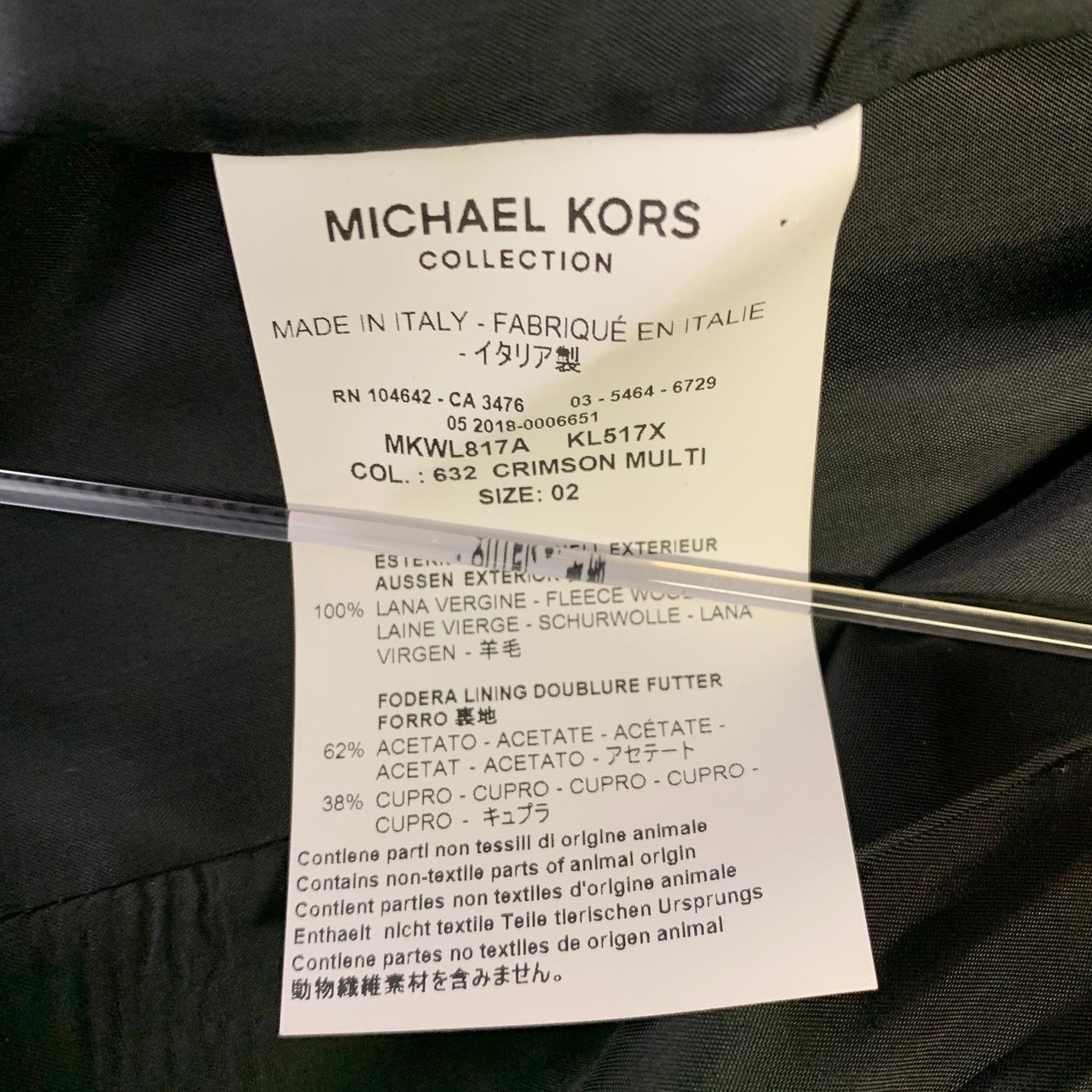 Michael Kors MICHAEL KORS COLLECTION Red Black Wool Plaid Jacket Blazer Size XS / US 0-2 / IT 36-38 - 9 Thumbnail