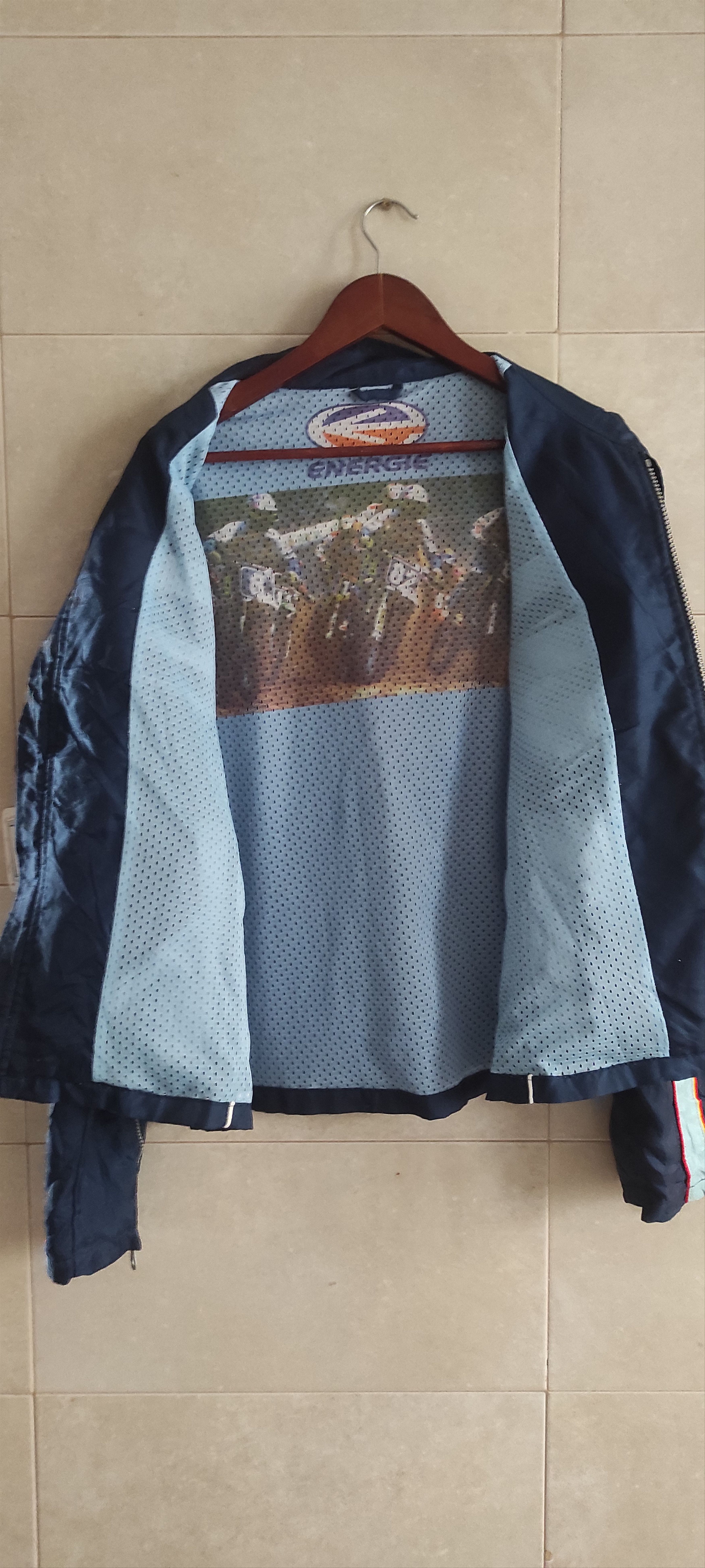 Energie × Vintage Vintage Energie Motorcycle Racing Navy Biker Jacket 90s y2k Size US XL / EU 56 / 4 - 11 Thumbnail