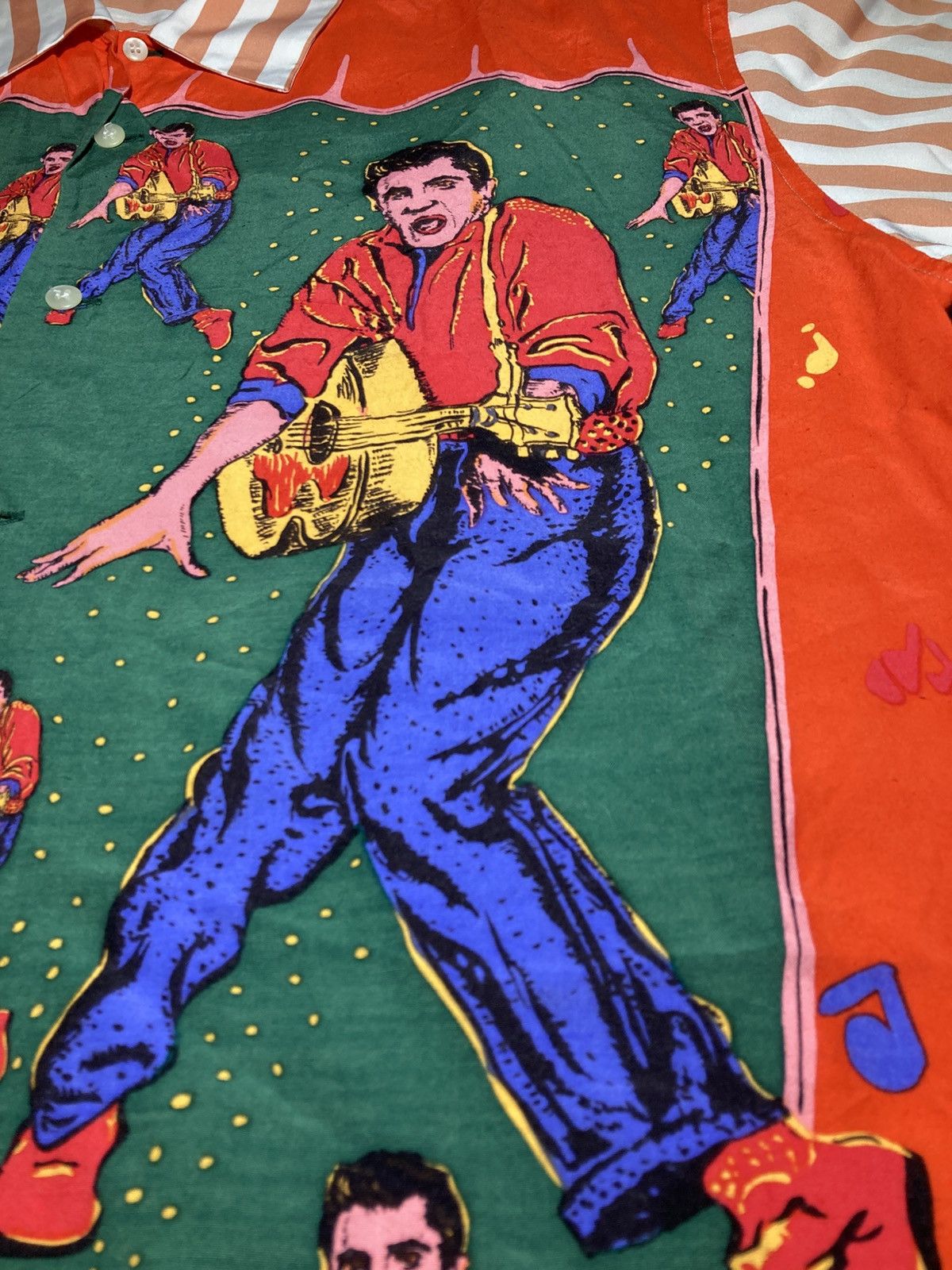 Tete Homme SS92 Tete Homme Kazutaka Katoh Viscose Elvis Pop Art 90s 80s Size US M / EU 48-50 / 2 - 5 Thumbnail