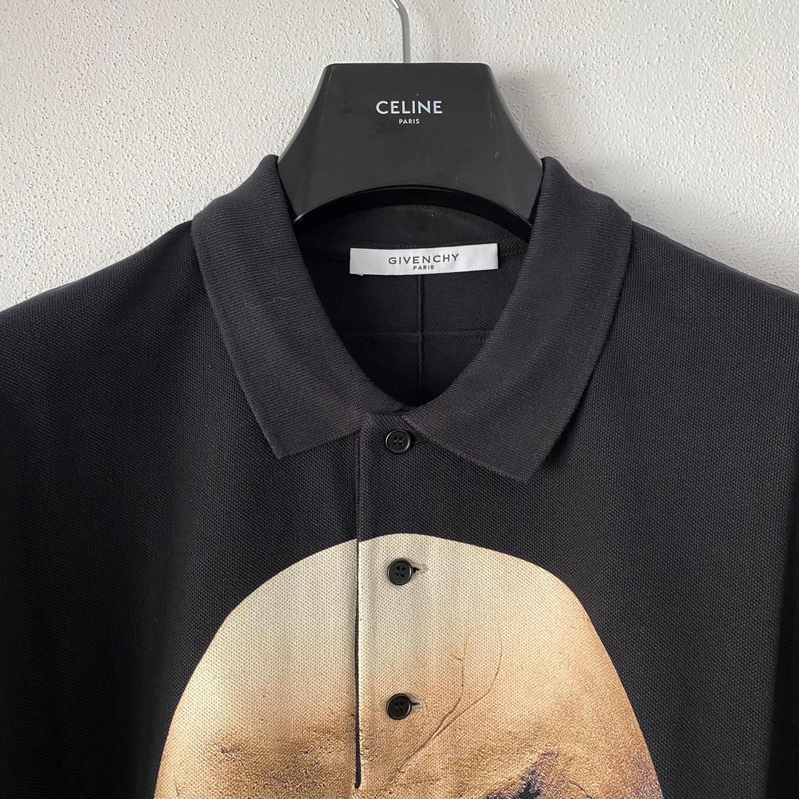 Givenchy Black Eyeless Skull Print Oversized Polo Size US M / EU 48-50 / 2 - 4 Thumbnail