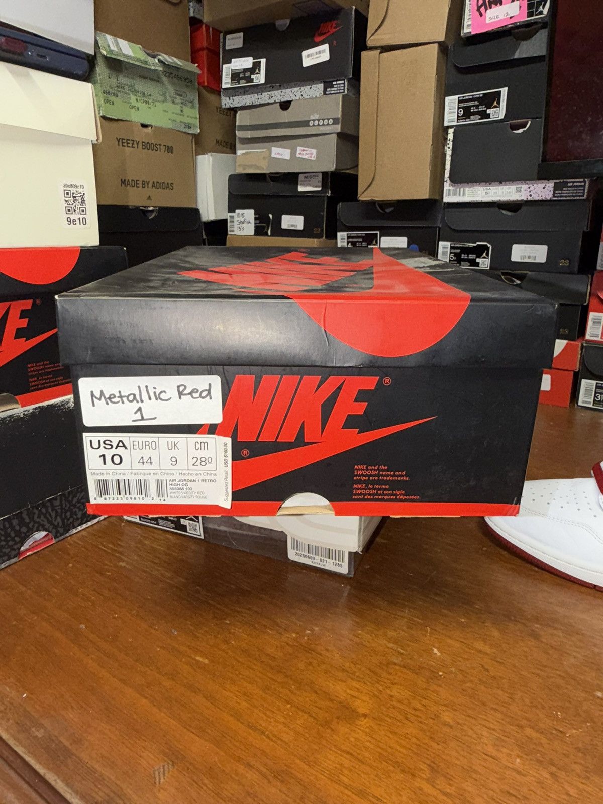 Nike Air Jordan 1 Retro High OG Metallic Red size 10 Size US 10 / EU 43 - 12 Thumbnail
