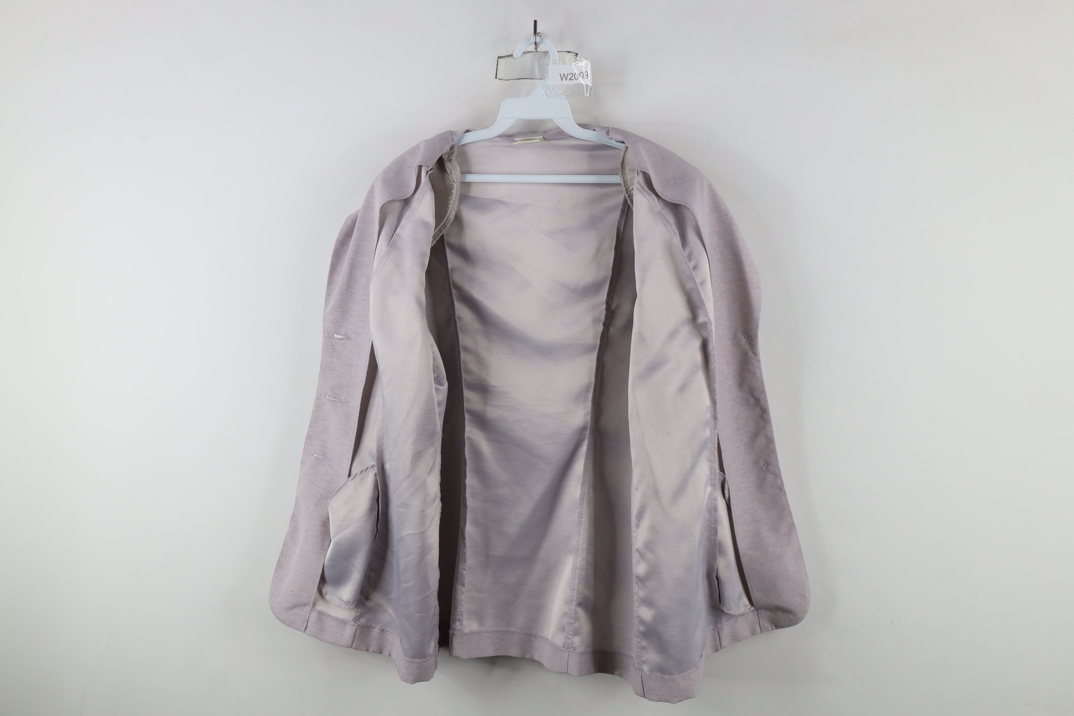 Vintage Vintage 90s Streetwear Button Blazer Suit Coat Jacket Lilac Size XXL / US 16-18 / IT 52-54 - 12 Thumbnail