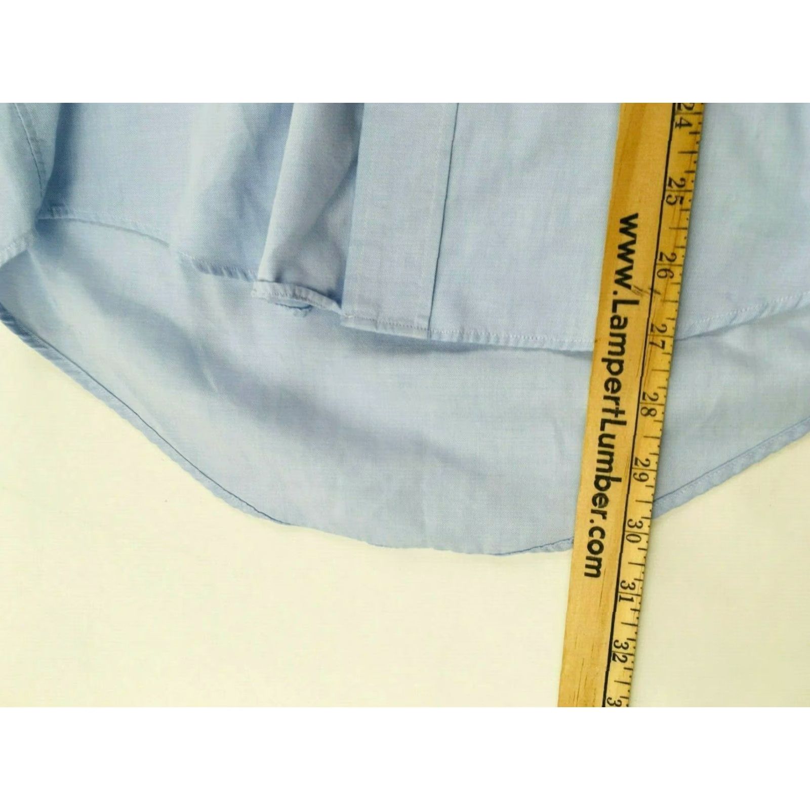 Vintage Land's End Shirt Men’s 14.5 33 Blue Button-Down Long Sleeve Front Pocket Reg. Dress Shirt Size US S / EU 44-46 / 1 - 4 Thumbnail