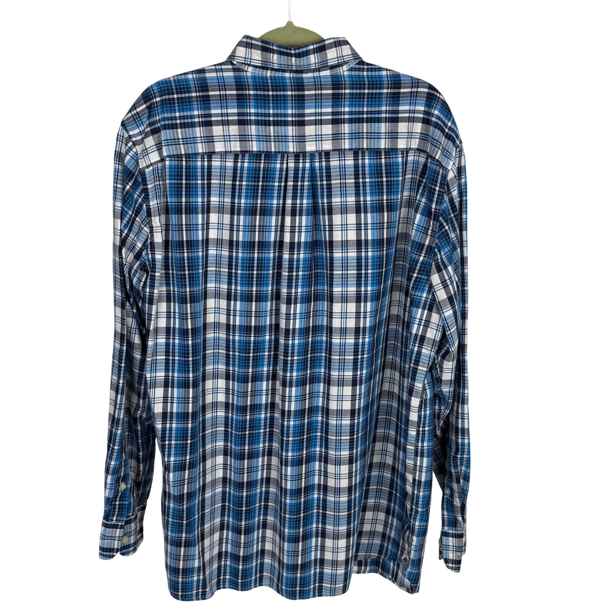 Chaps Chaps Easy Care Twill Men's Plaid Button-Front Shirt Long-Sl Size US XL / EU 56 / 4 - 3 Thumbnail