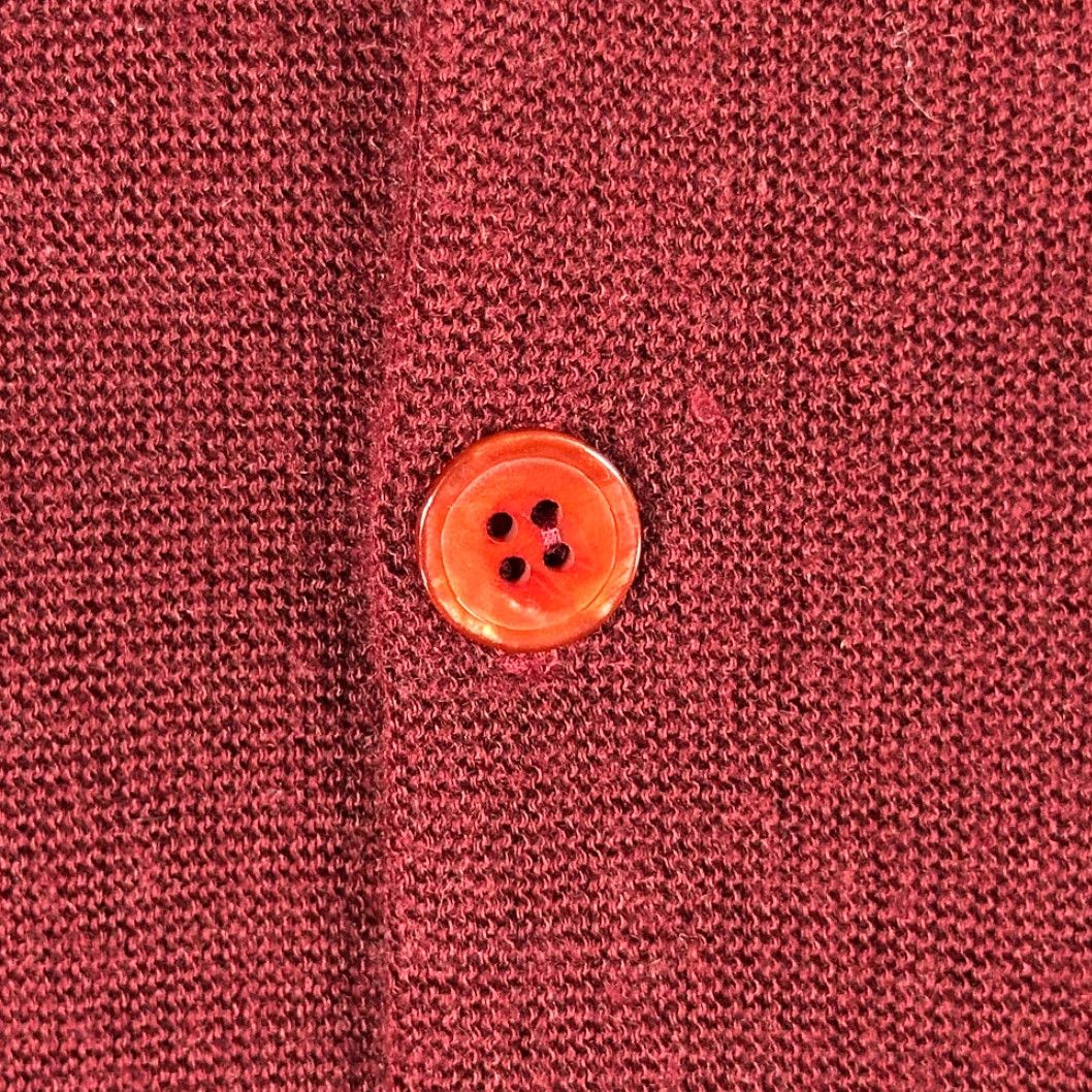 Vintage VINTAGE Campus Cardigan Sweater Men's XL Red Ribbed Pockets 70s Grunge USA College Knit Crew Neck Long Sleeve Size US L / EU 52-54 / 3 - 6 Thumbnail