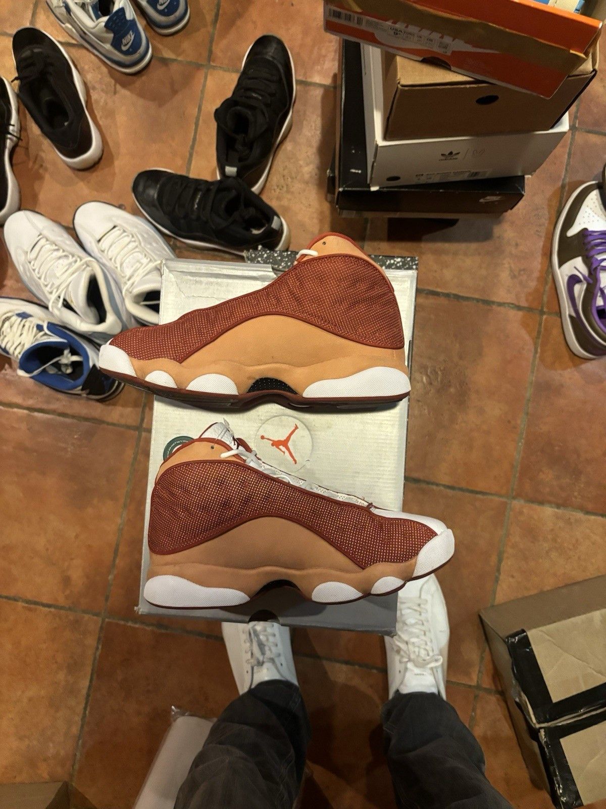 Jordan Brand Air Jordan 13 Retro Dune Red Size US 7.5 / EU 40-41 - 2 Thumbnail