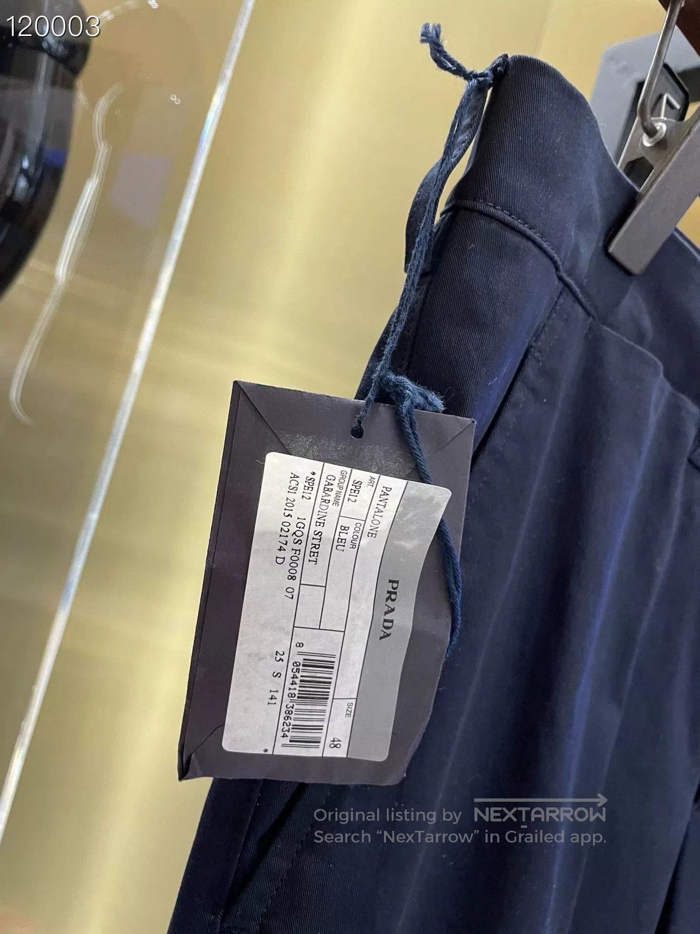 Prada Prada Dark Blue Wool Trousers Size 48. Size US 32 / EU 48 - 3 Thumbnail