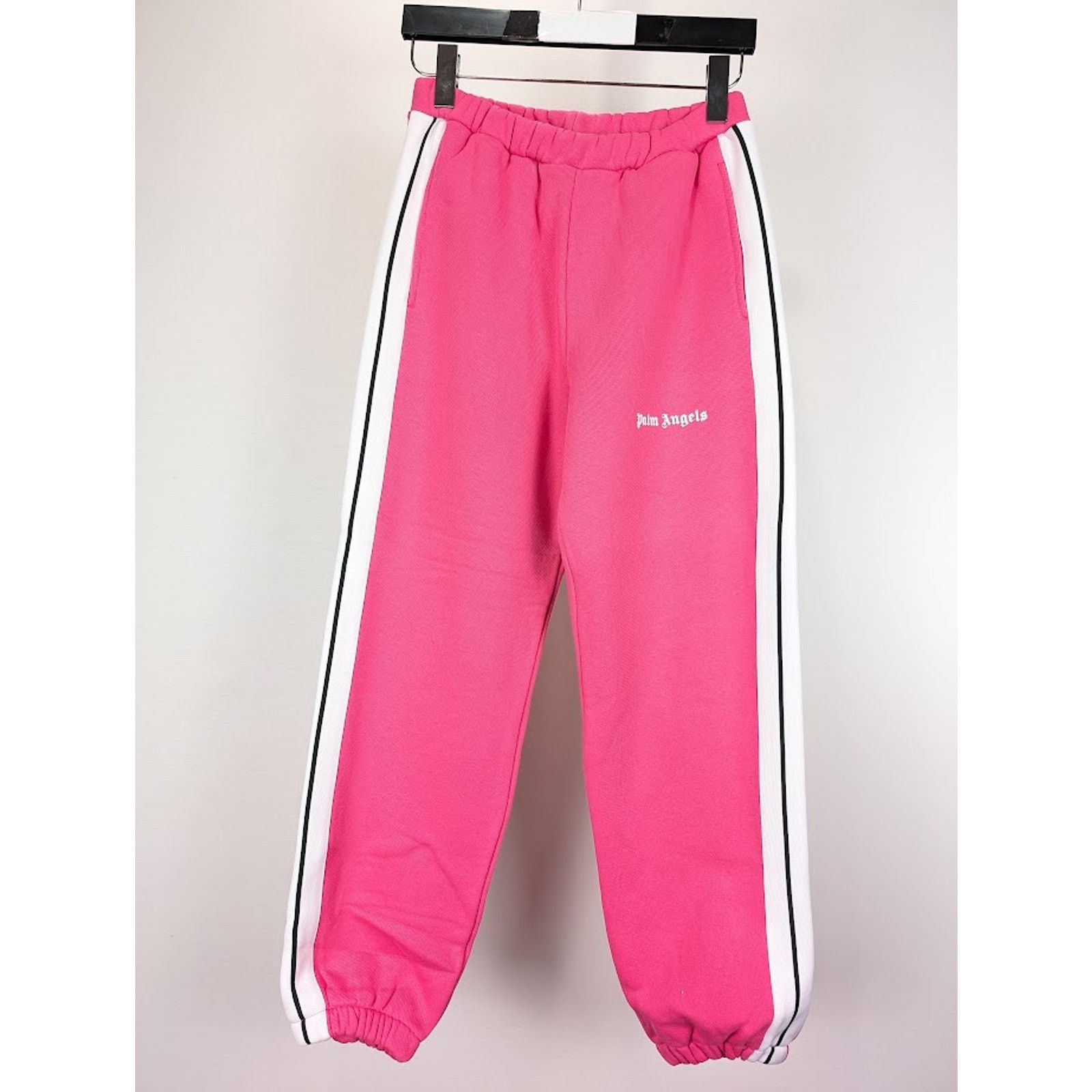 Palm Angels o1rshd1 Classic Logo Sweatpants & Joggers in Fuchsia White Size US 34 / EU 50 - 3 Thumbnail