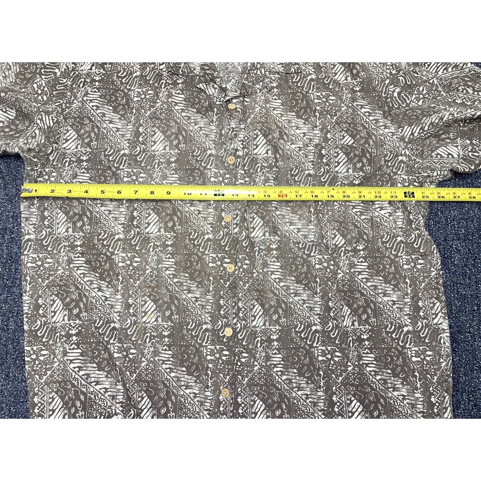 Banana Republic VINTAGE Banana Republic Safari Shirt Green Shirt Casual Travel Men XL Button-Up Short Sleeve Pocketed Plaid Cotton Button-Up Shirt Size US XL / EU 56 / 4 - 3 Thumbnail