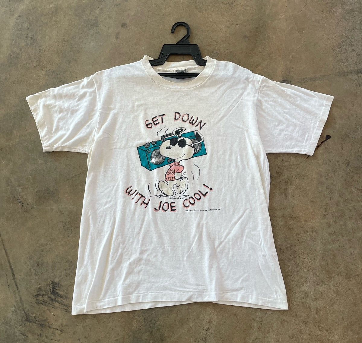Peanuts × Vintage VINTAGE 80s JOE COOL MUSIC TEE Size US XL / EU 56 / 4 - 1 Thumbnail