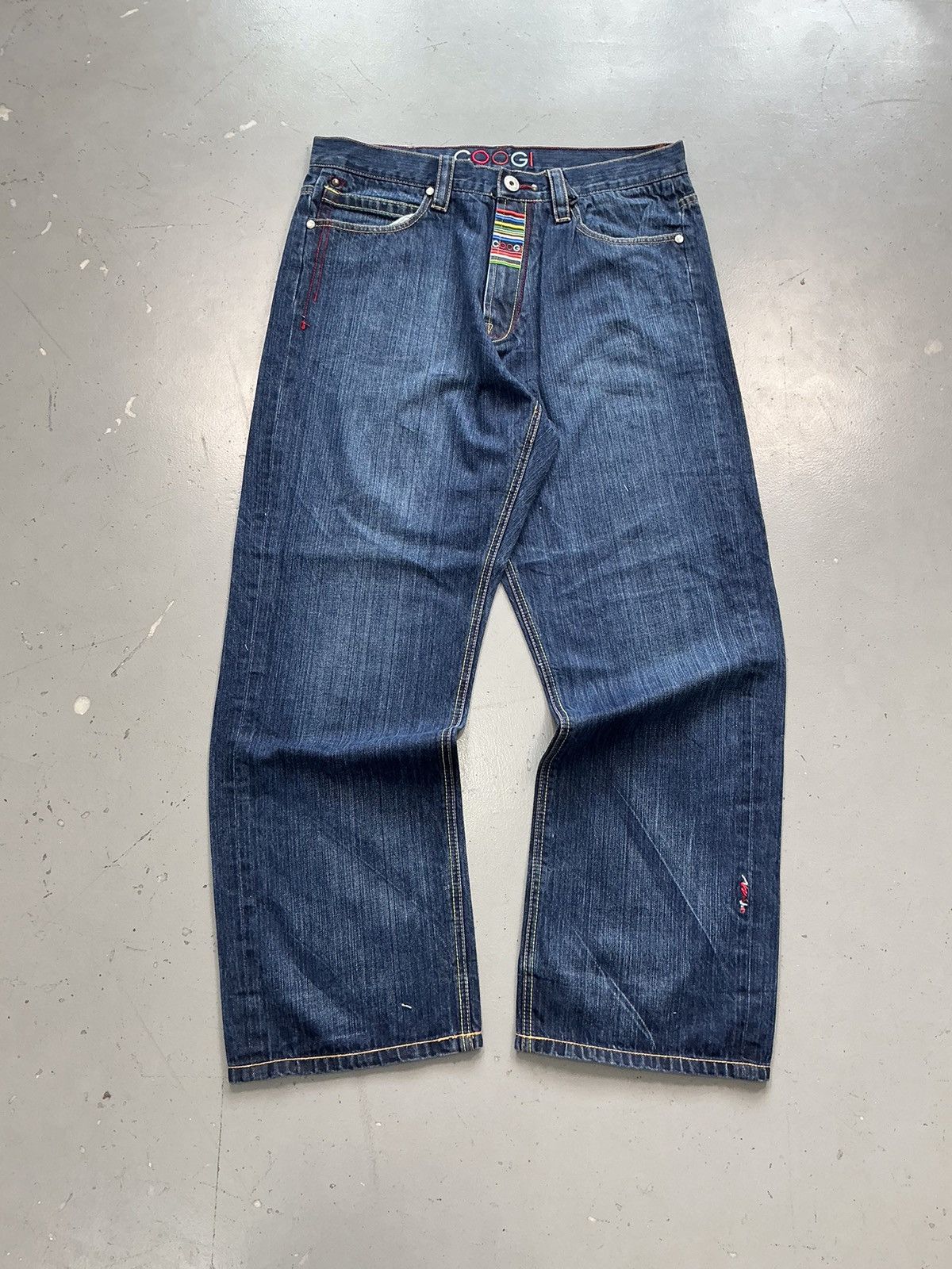 Coogi × Fubu × Vintage Rare vintage Coogi embroidered baggyfit denim pant Size US 36 / EU 52 - 2 Thumbnail
