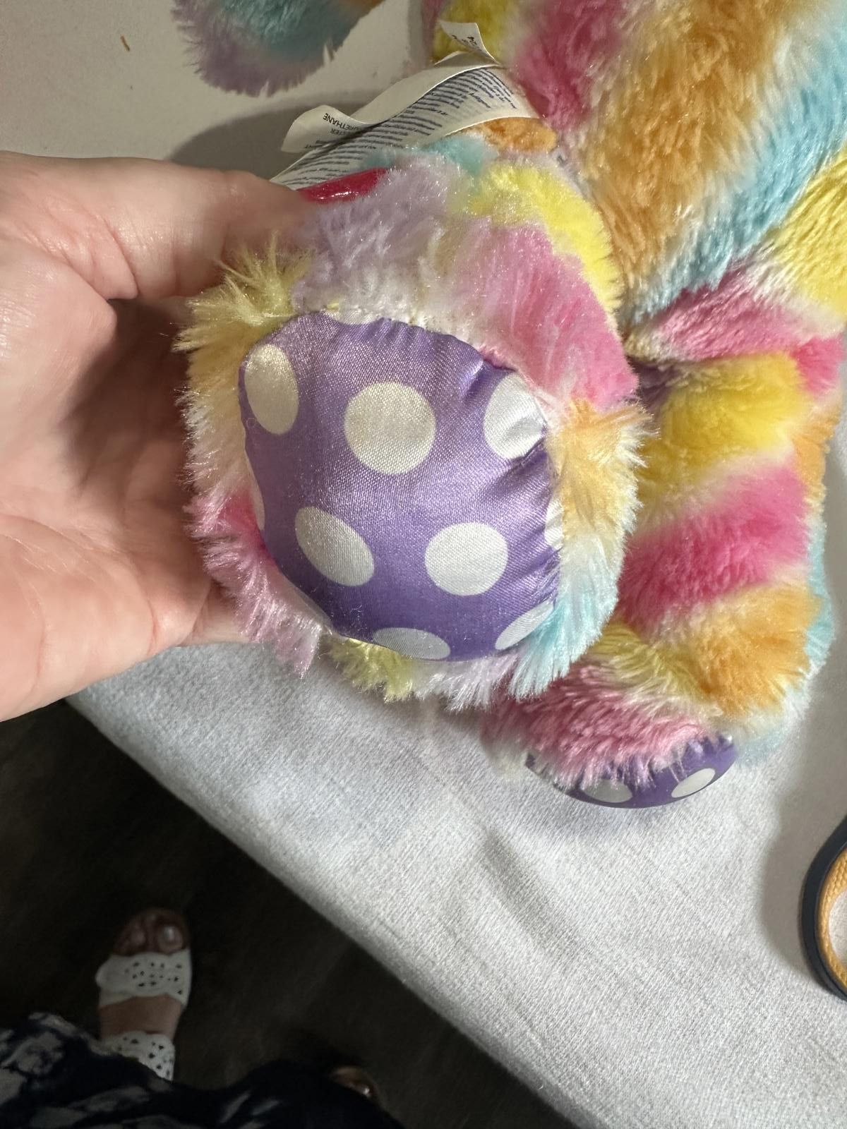 Designer Build A Bear Adorable Multi-Color Plush Bunny Size ONE SIZE - 6 Thumbnail