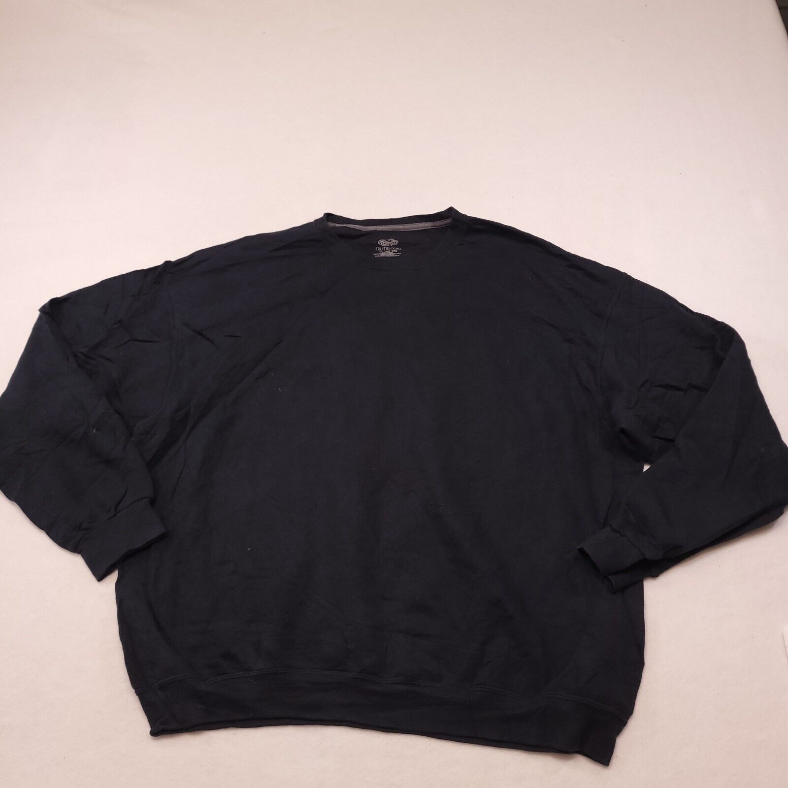 Fruit Of The Loom Fruit of the Loom Pullover Sweatshirt Mens Size 2XL Black Size US XXL / EU 58 / 5 - 2 Thumbnail