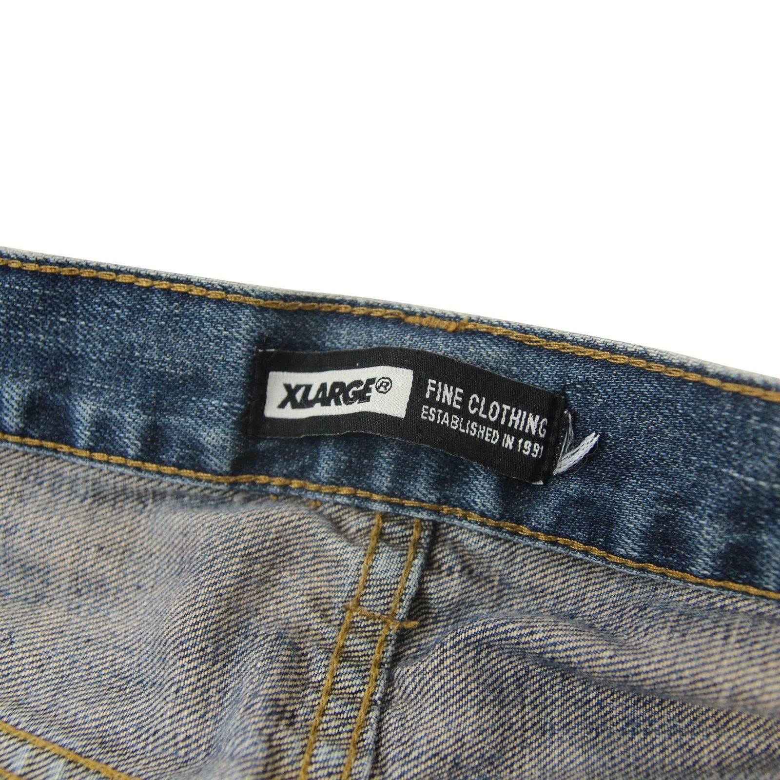 Vintage × Xlarge Vintage XLarge Pocket Spellout Jeans Size US 34 / EU 50 - 6 Thumbnail