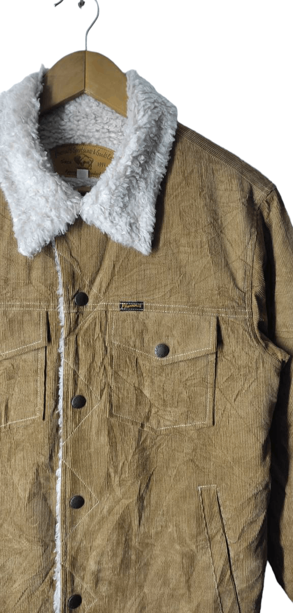 Pherrow's PHERROWS SPORTWEAR CORDUROY SHERPA DENIM JACKET Size US S / EU 44-46 / 1 - 5 Thumbnail