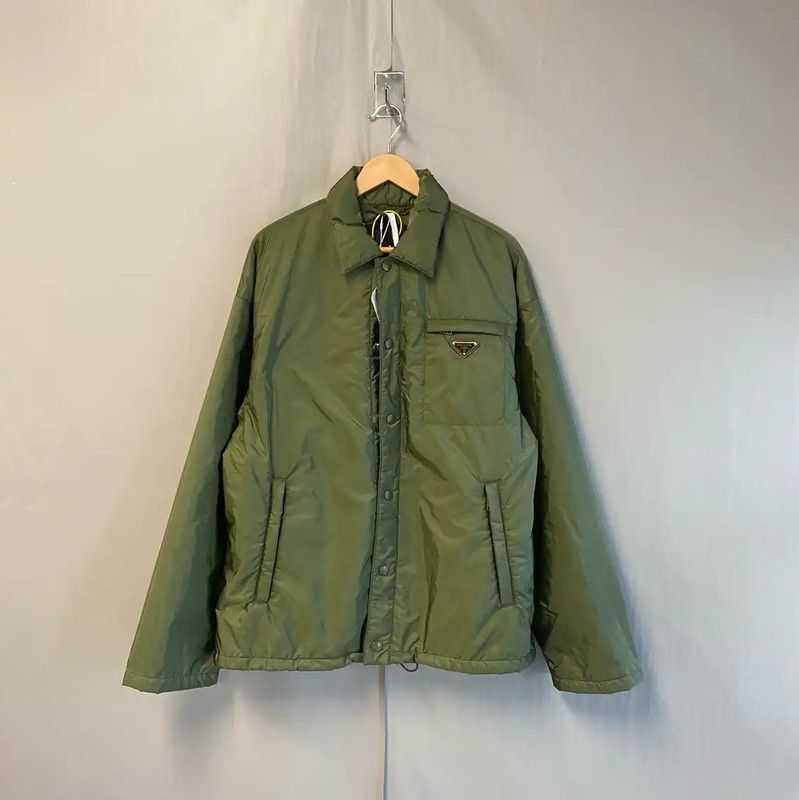 Prada Prada Military Green Cotton Men's Jacket Size US M / EU 48-50 / 2 - 1 Thumbnail