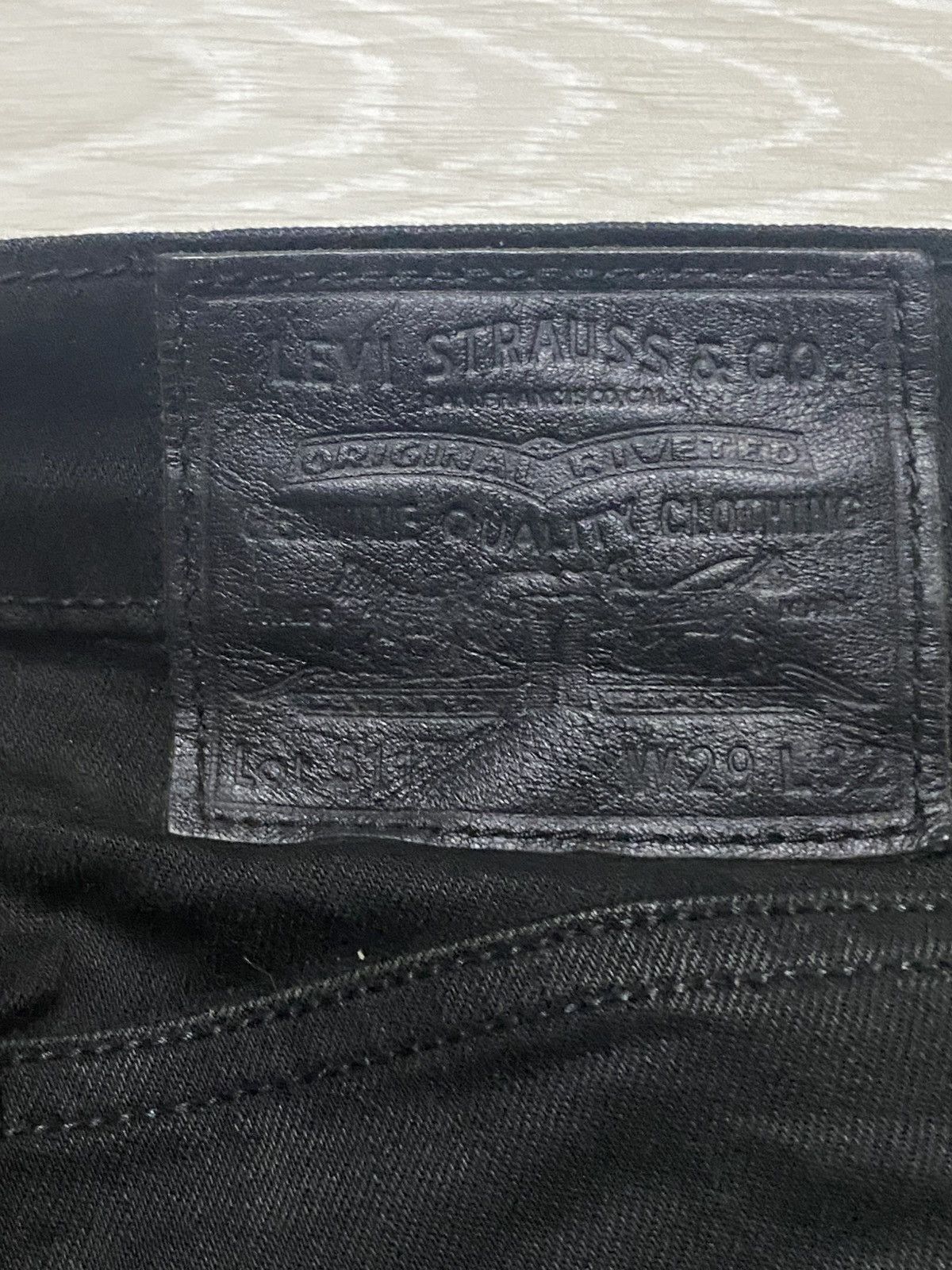 Levi's Levis 511 Black Denim Y2K Stretch Jeans Size US 29 - 12 Thumbnail
