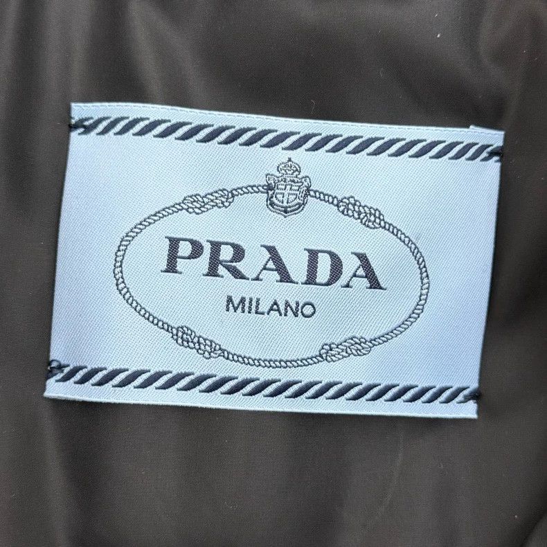 Prada Prada Black full logo metal triangle label down jacket 2502 Size US XXS / EU 40 - 5 Thumbnail