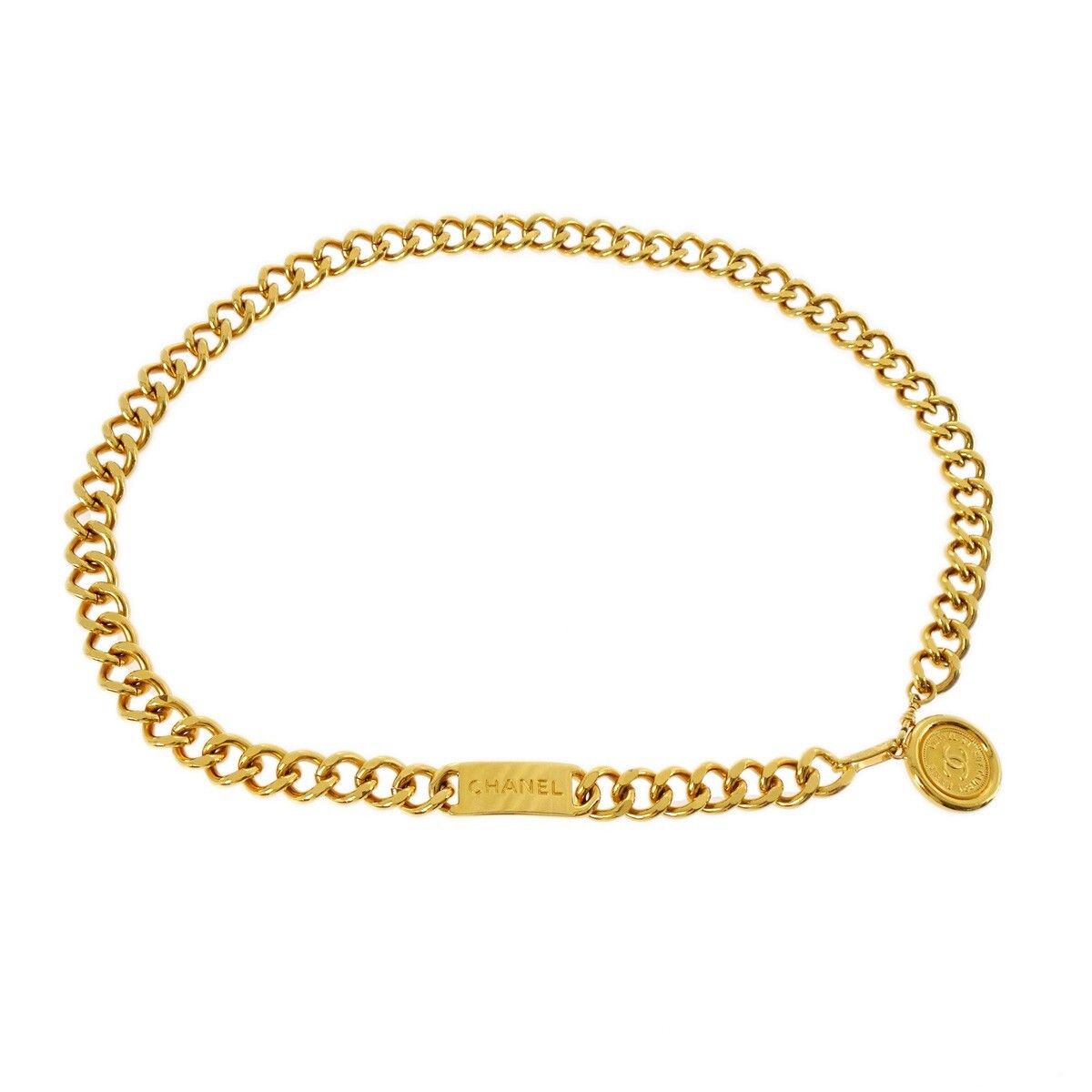 Chanel Chanel Medallion Chain Link Belt Metal Size ONE SIZE - 1 Thumbnail
