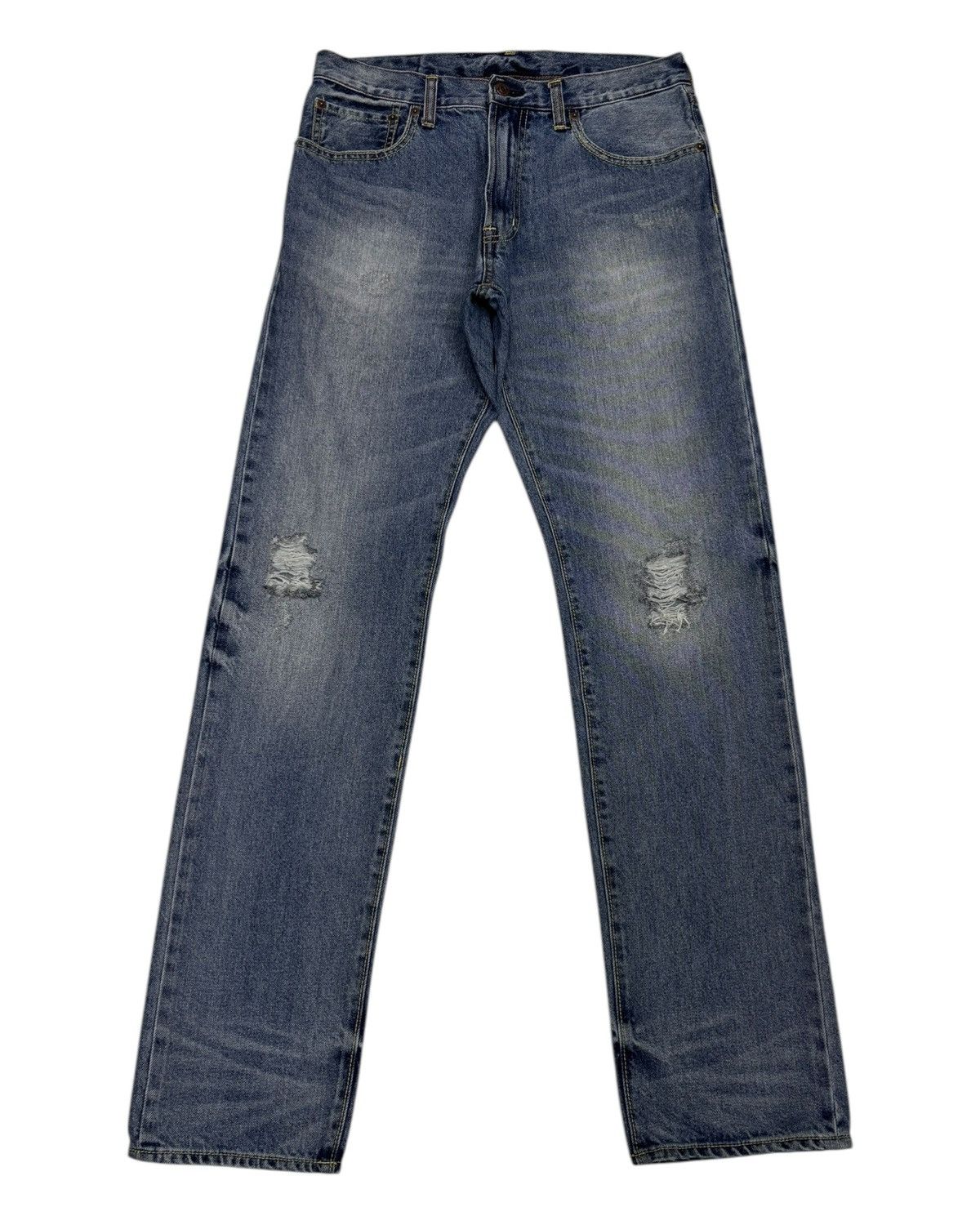 GU × Jun Takahashi 🔥GU RIPPED DISTRESSED DENIM JEANS Size US 31 - 1 Thumbnail