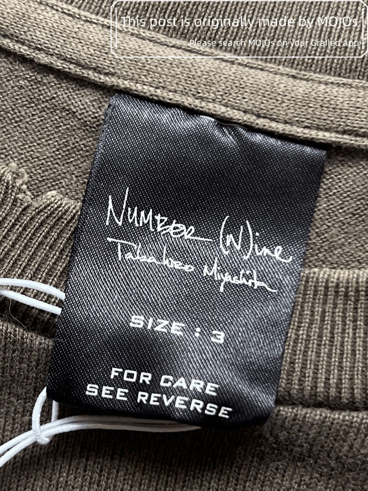 Number (N)ine Sz 3 Number Nine 04SS Patti Smith Tee mojos5618 Size US L / EU 52-54 / 3 - 7 Thumbnail