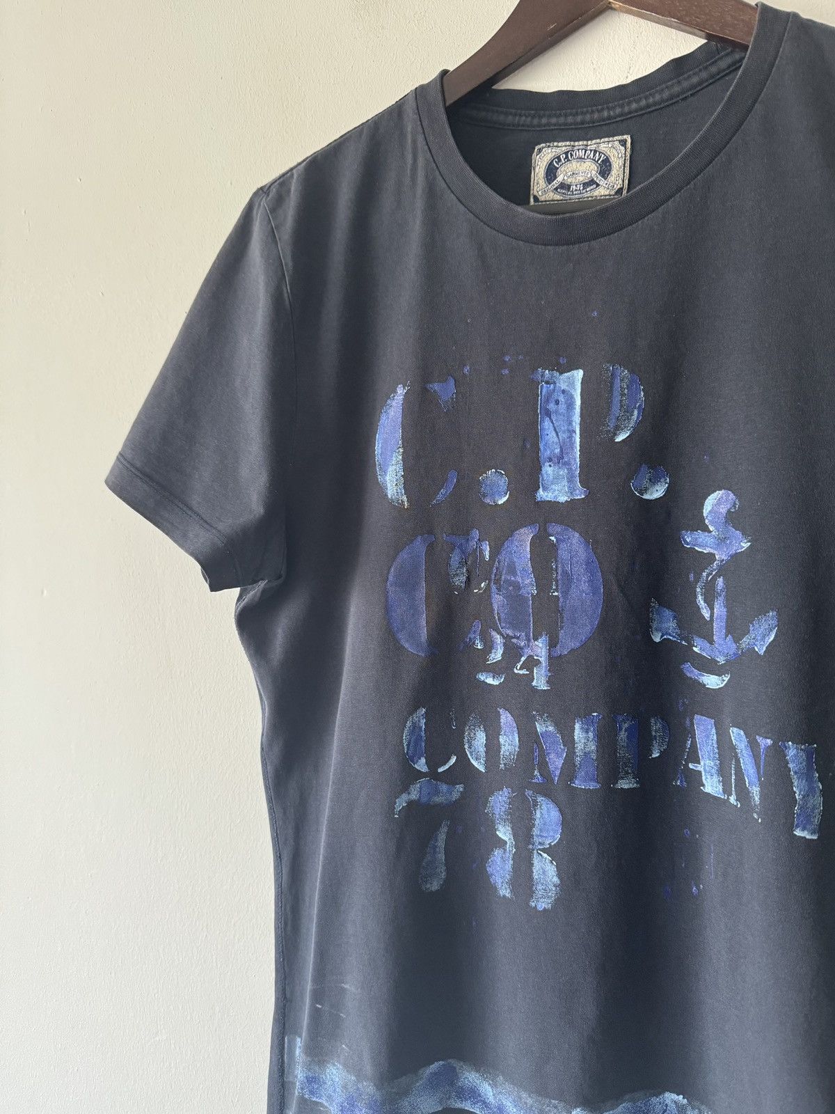 C.P. Company × Vintage 🔥 C.P Company Hand Printed T-Shirt Size US S / EU 44-46 / 1 - 4 Thumbnail