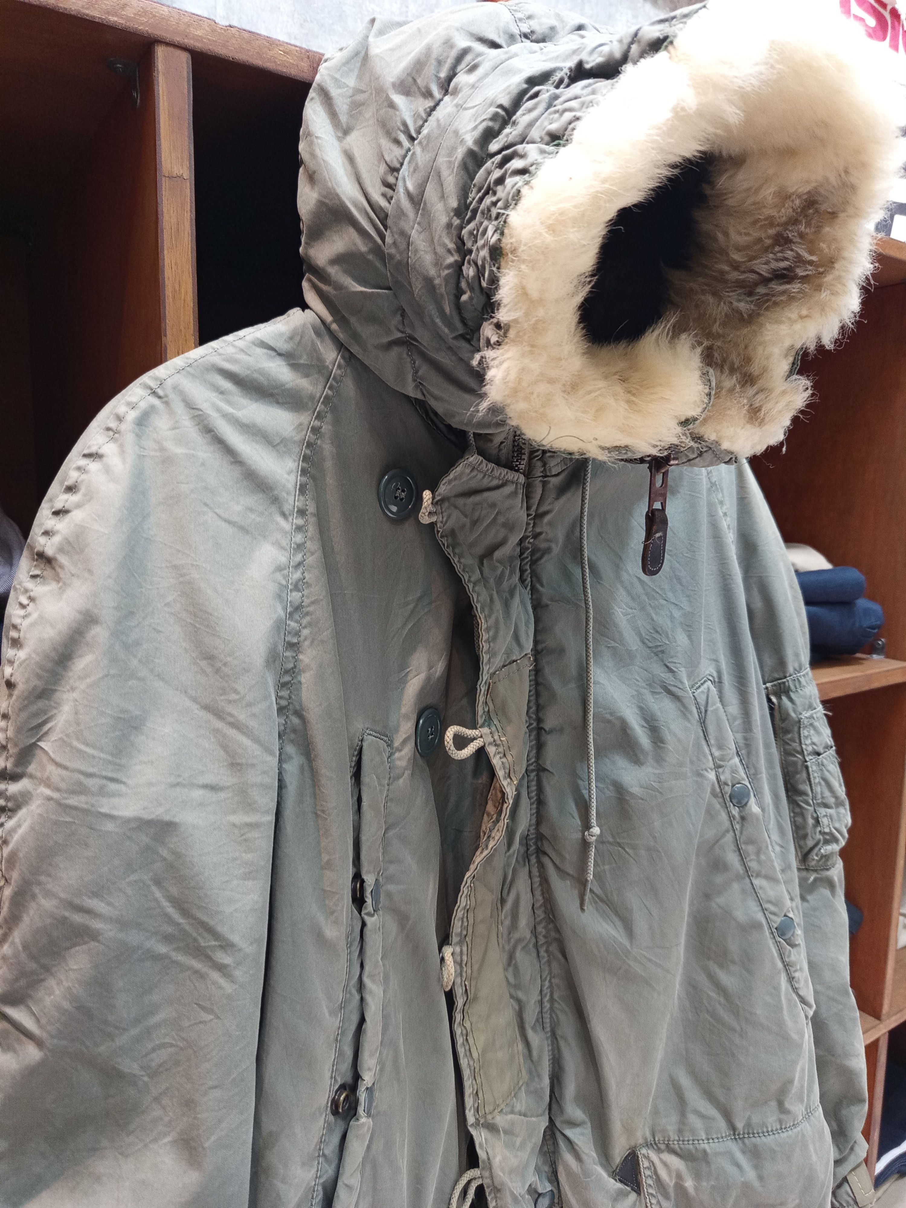 Vintage 1960s US Air Force USAF Tag Officer Vietnam War Era Parka Size US L / EU 52-54 / 3 - 2 Thumbnail