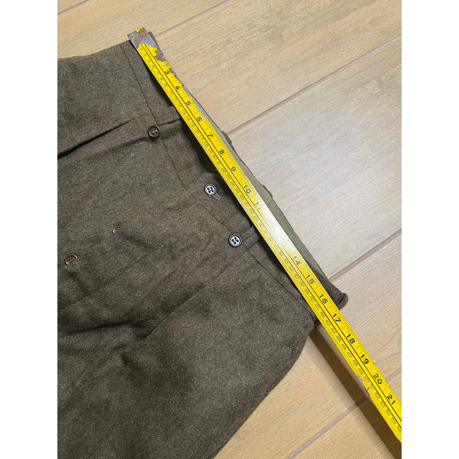 Vintage Vintage WWII US Army Wool Field Trousers Brown Military Size US 34 / EU 50 - 7 Thumbnail