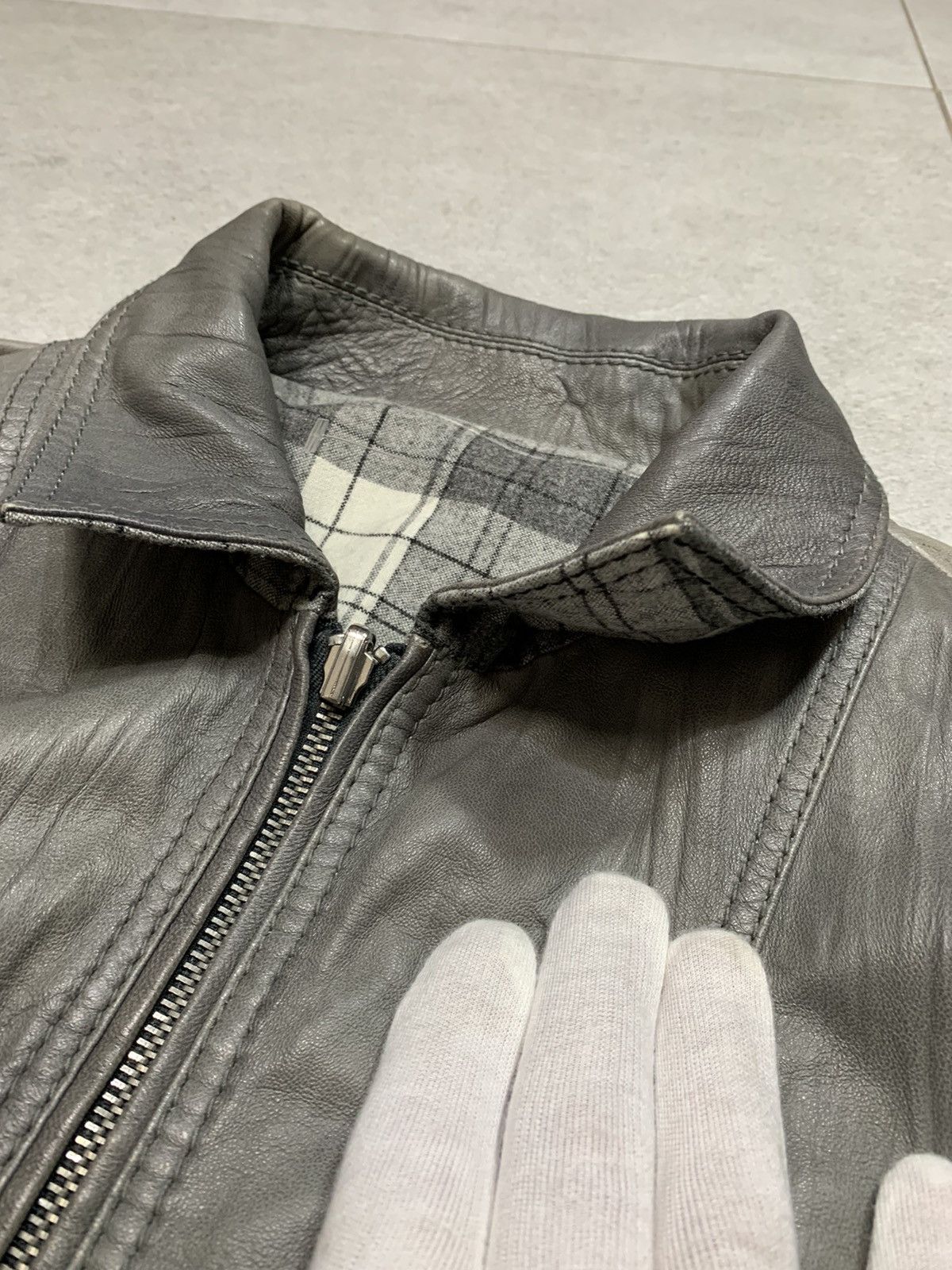 Dolce & Gabbana Y2K D&G Boxcut Reversible Wool Leather bomber Jacket Size US L / EU 52-54 / 3 - 6 Thumbnail