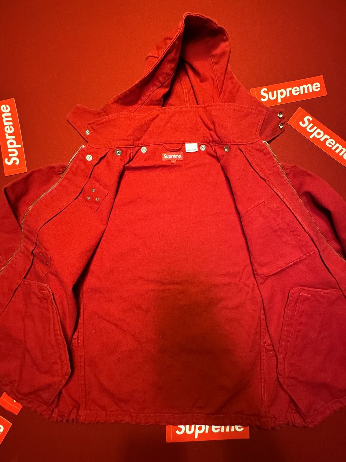 Supreme Washed Canvas Lobster Clip Jacket