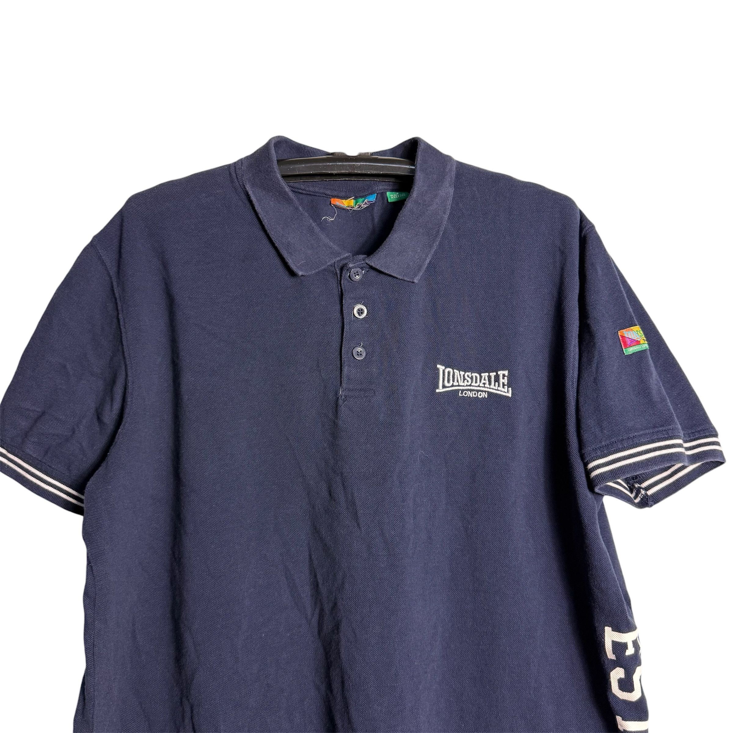 Lonsdale 🔥RARE🔥Vintage Lonsdale London OG Polo Shirt Size US XL / EU 56 / 4 - 2 Thumbnail
