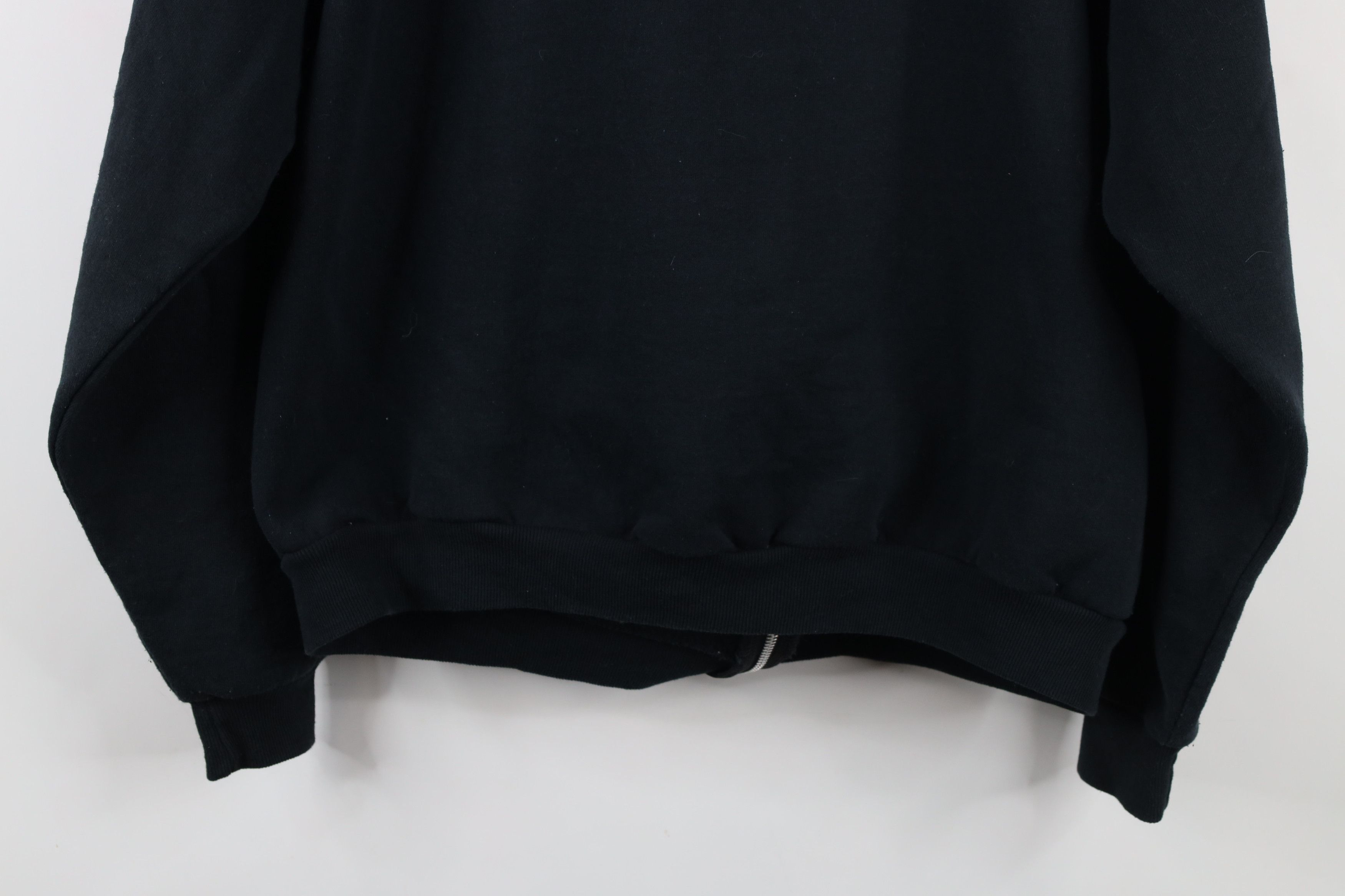 Vintage Vintage 90s Streetwear Full Zip Hoodie Sweatshirt Black Size US L / EU 52-54 / 3 - 10 Thumbnail