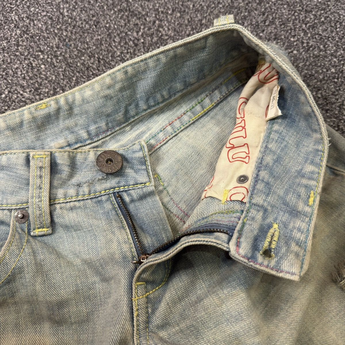Miss Sixty 🔥🇯🇵 Japanese Flared Cocolulu Destroyed Distressed Denim Size 30" / US 8 / IT 44 - 14 Thumbnail
