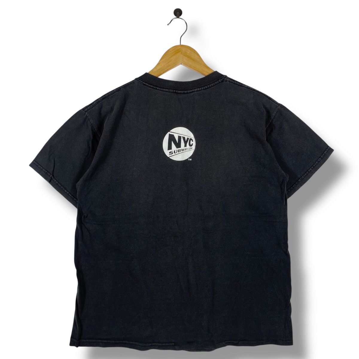 Vintage Vintage NYC SUBWAY LINE New York City Transit Faded Tee Size US M / EU 48-50 / 2 - 6 Thumbnail