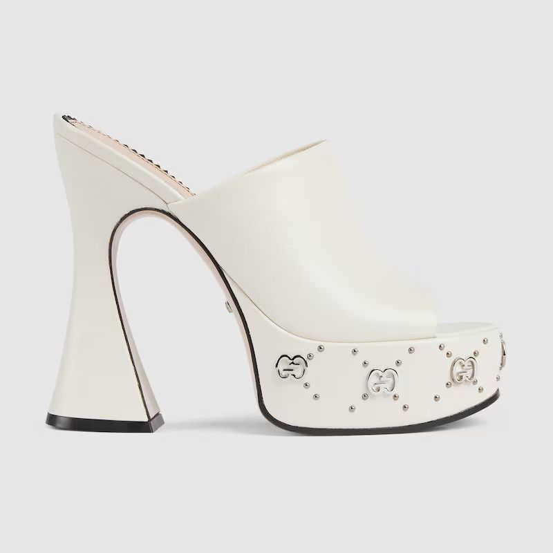 o1s1wg110125 Platform Slides Sandals in Off White