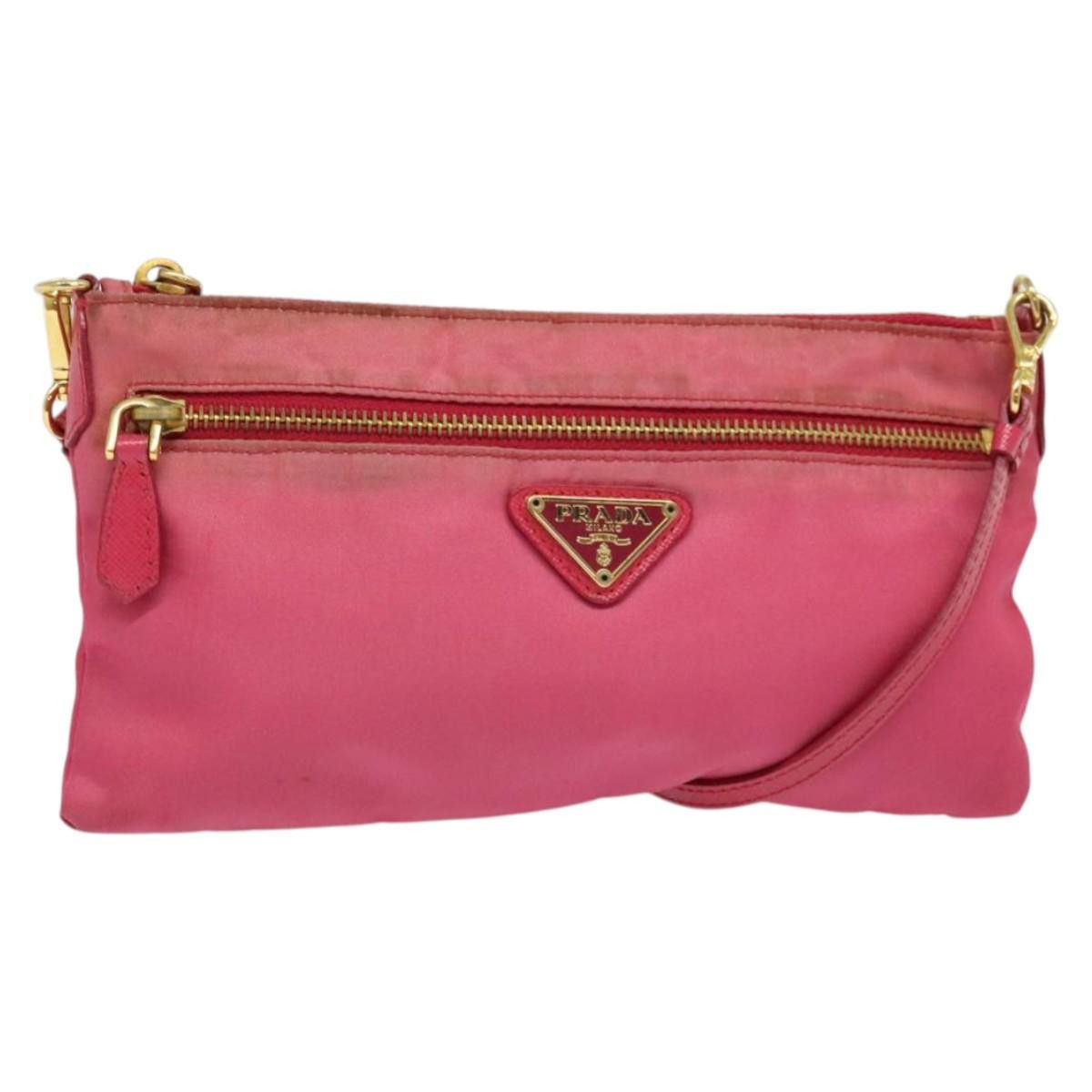 Prada PRADA Shoulder Bag Nylon Pink Gold Size ONE SIZE - 1 Thumbnail