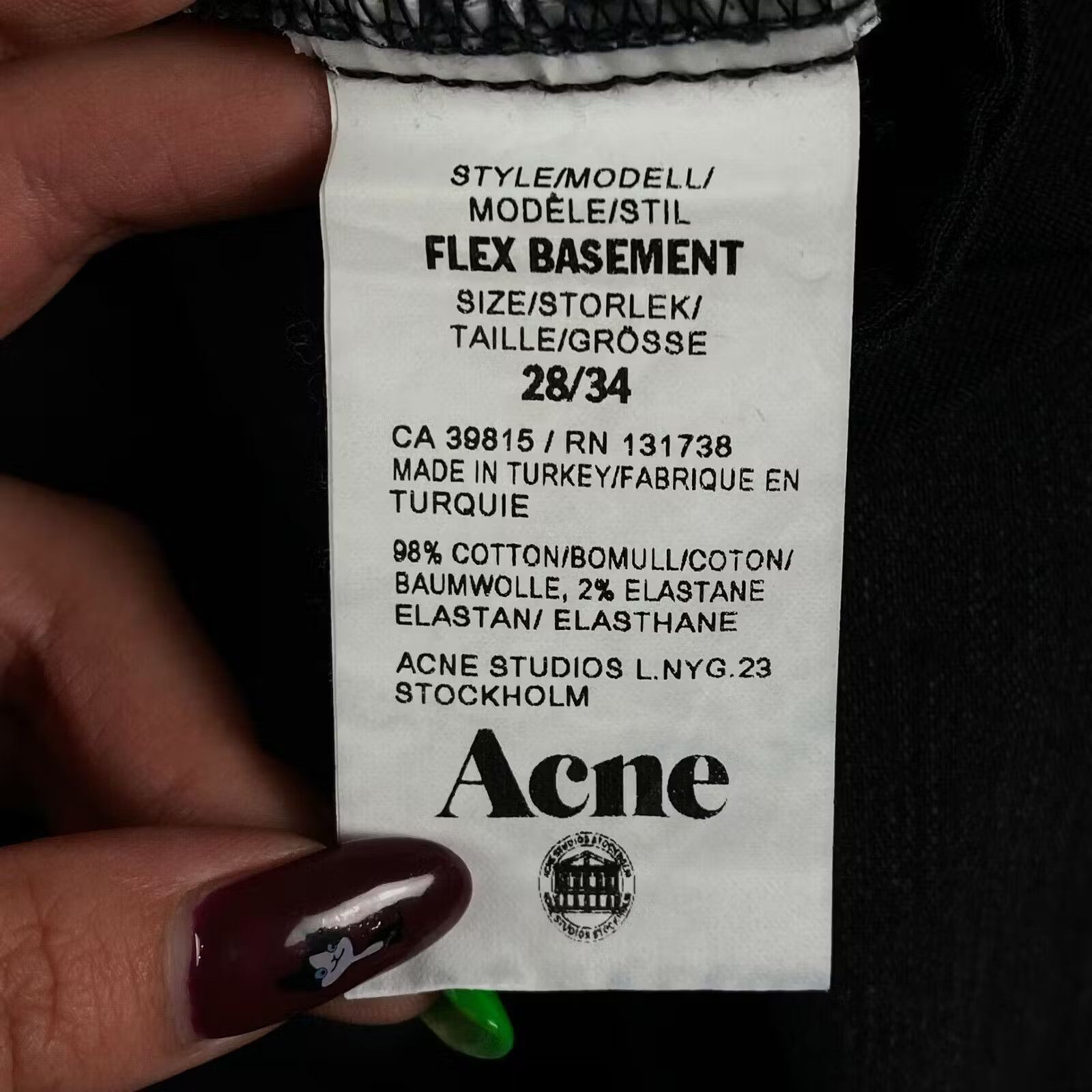 Acne Studios Womens Jeans Acne Studios Size 28 Blue Size 28" / US 6 / IT 42 - 6 Thumbnail