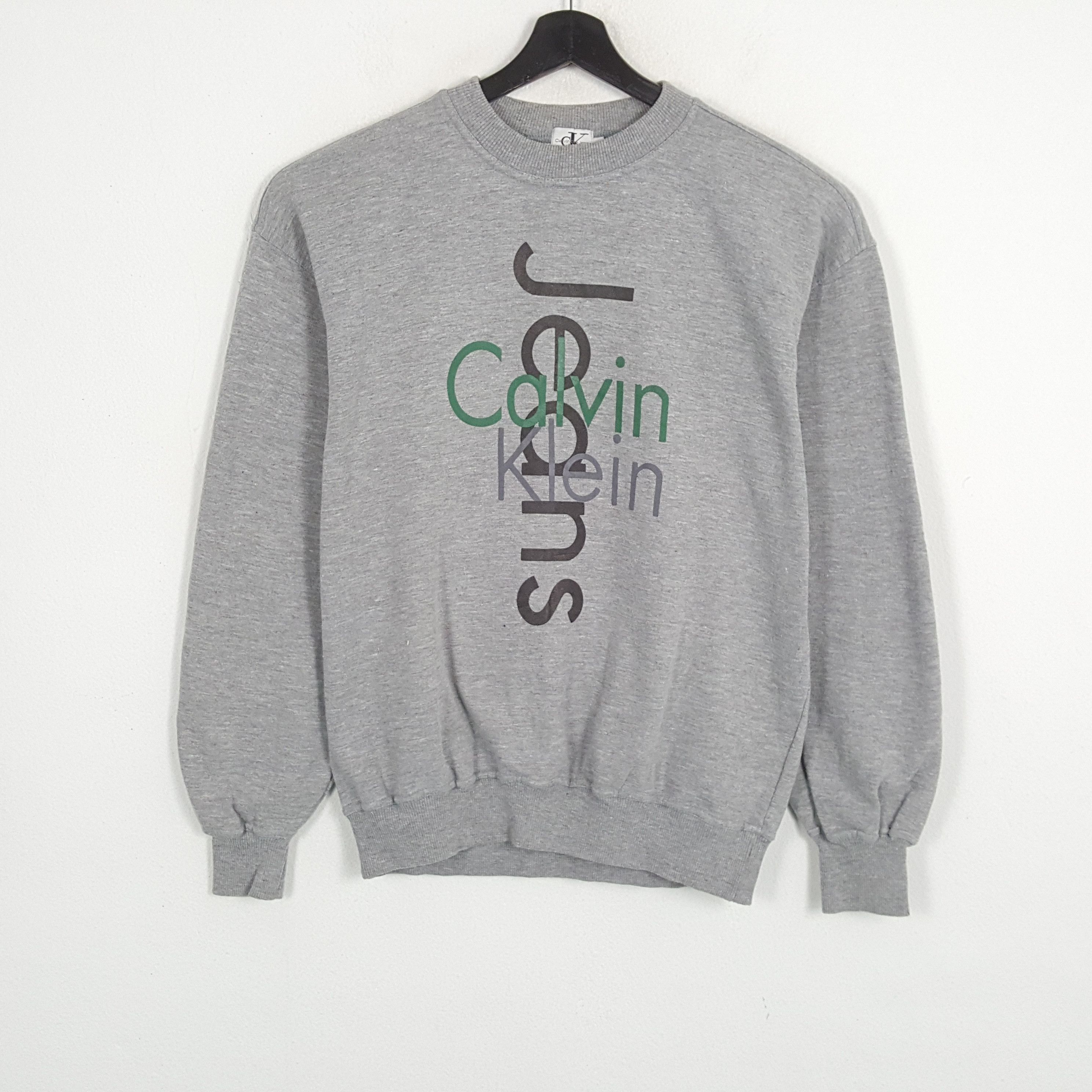Calvin Klein × Vintage CALVIN KLEIN Fashion Style Spellout Design Sweatshirt Size US M / EU 48-50 / 2 - 1 Thumbnail