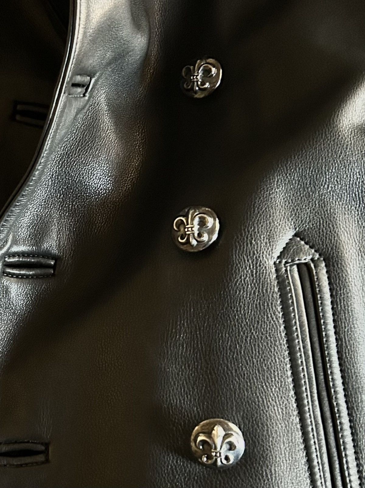 Chrome Hearts Chrome Hearts Double Breasted Leather Jacket Size US M / EU 48-50 / 2 - 7 Thumbnail