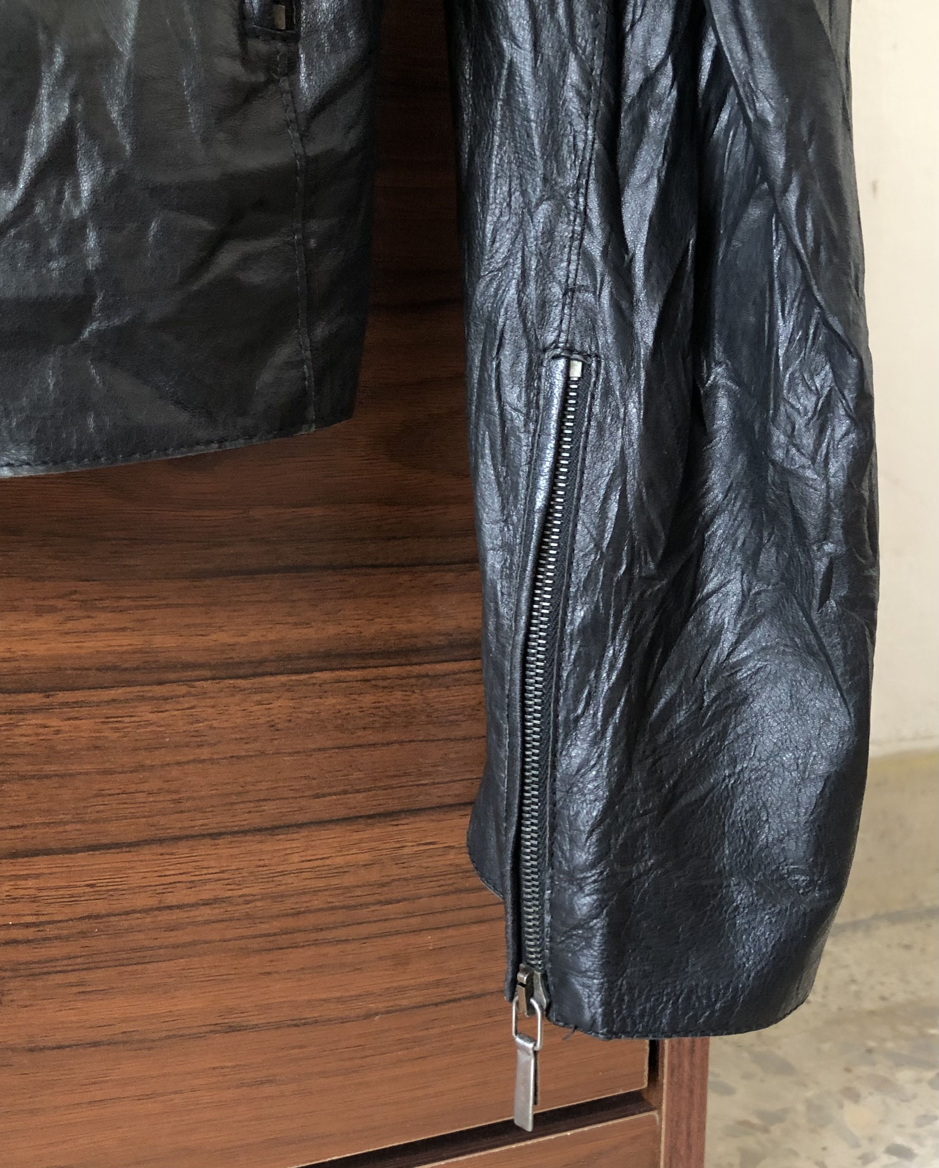 Jil Sander RARE🔥SS06 JIL SANDER BY RAF SIMONS BIKER LAMBSKIN Size S / US 4 / IT 40 - 11 Thumbnail