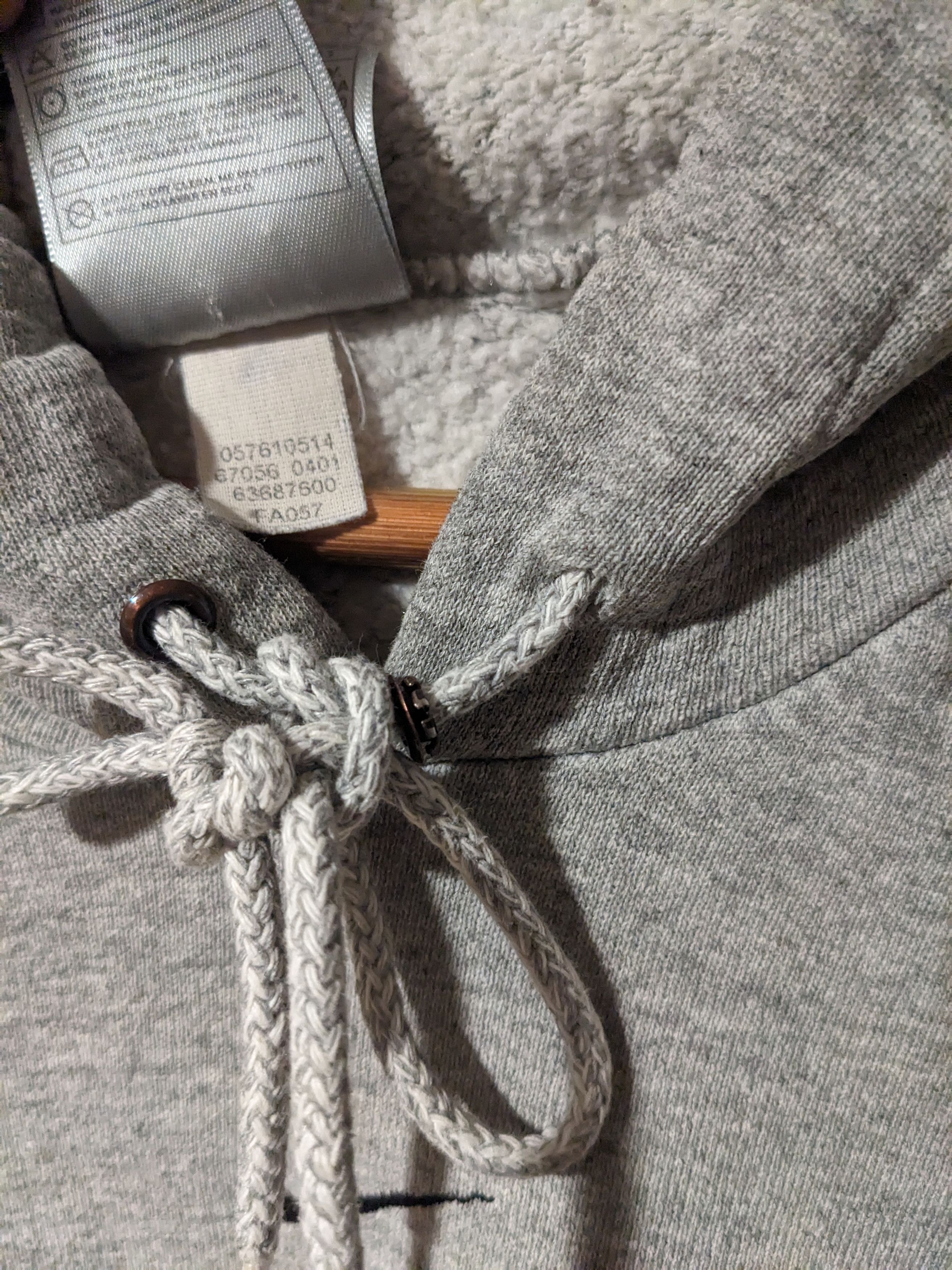 Nike × Vintage Vintage Y2K Nike Center Swoosh Gray X-Large Hoodie Size US XL / EU 56 / 4 - 4 Thumbnail