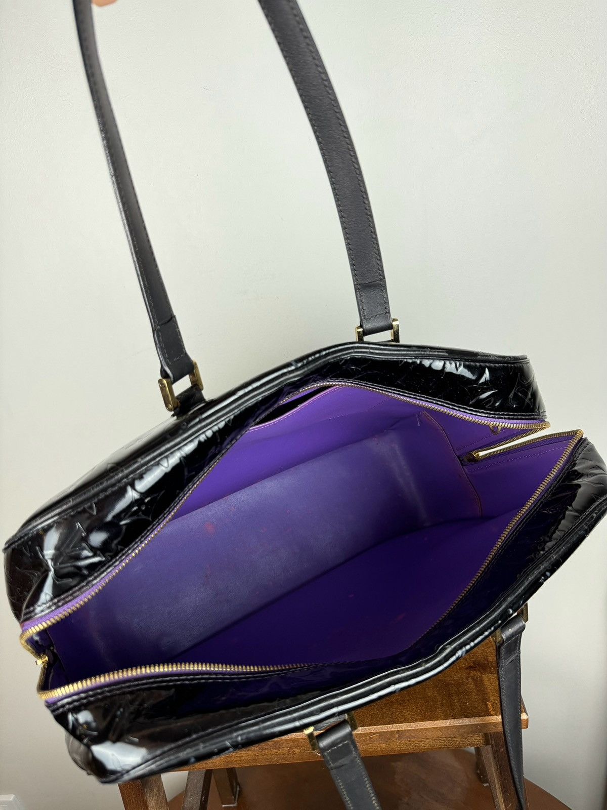 Louis Vuitton Luxury travel bag Louis Vuitton Vernis Sutton original item Size ONE SIZE - 6 Thumbnail