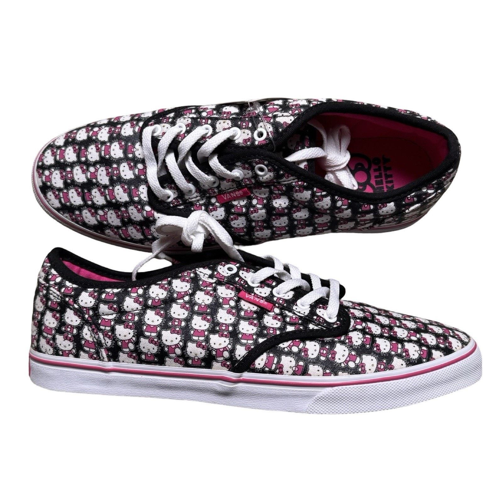 Vans VANS x HELLO KITTY ATWOOD LOW BlACK SHOES WOMEN 9 NEW in BOX Size US 9 / IT 39 - 7 Thumbnail