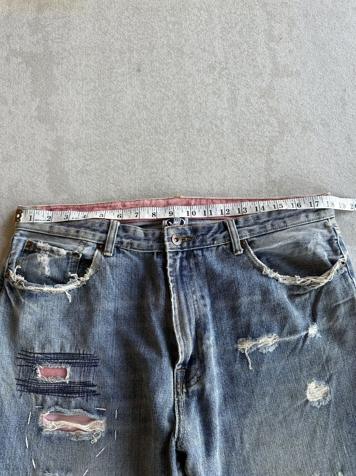 Body Glove SEND OFFER📌Vintage BODY GLOVE Ripped Distressed Denim Pants Size US 35 - 8 Thumbnail