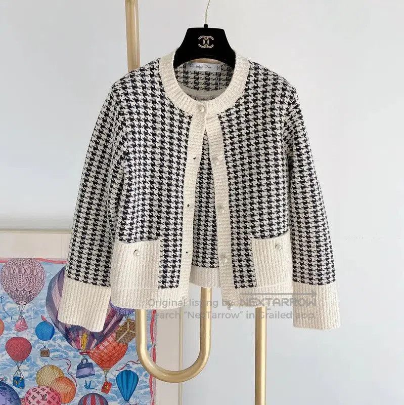 Dior Dior Colorblock Cotton Long Sleeve Sweater . Size S / US 4 / IT 40 - 1 Thumbnail