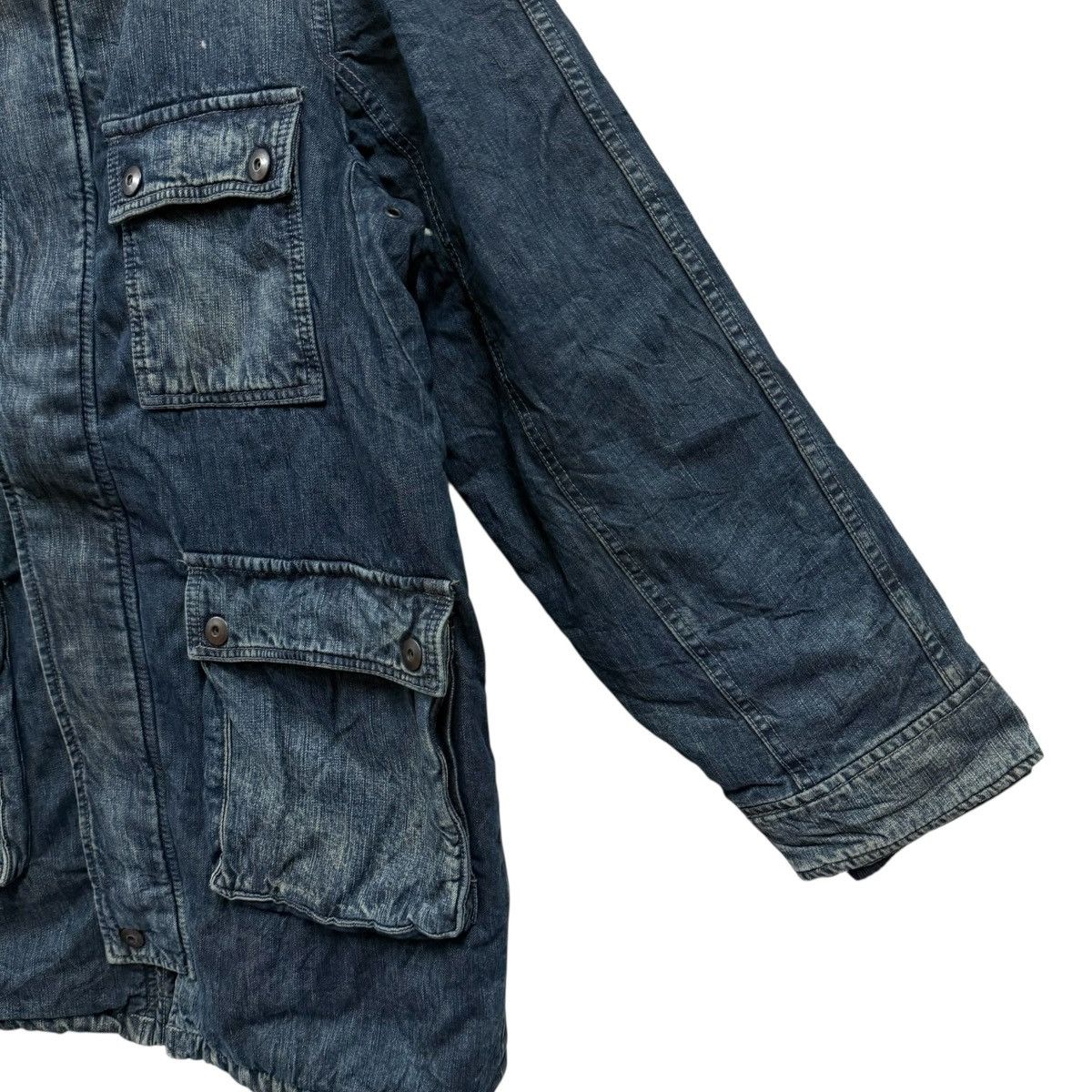 Johnbull Johnbull Fur Hoodie Denim Jacket Size US L / EU 52-54 / 3 - 8 Thumbnail