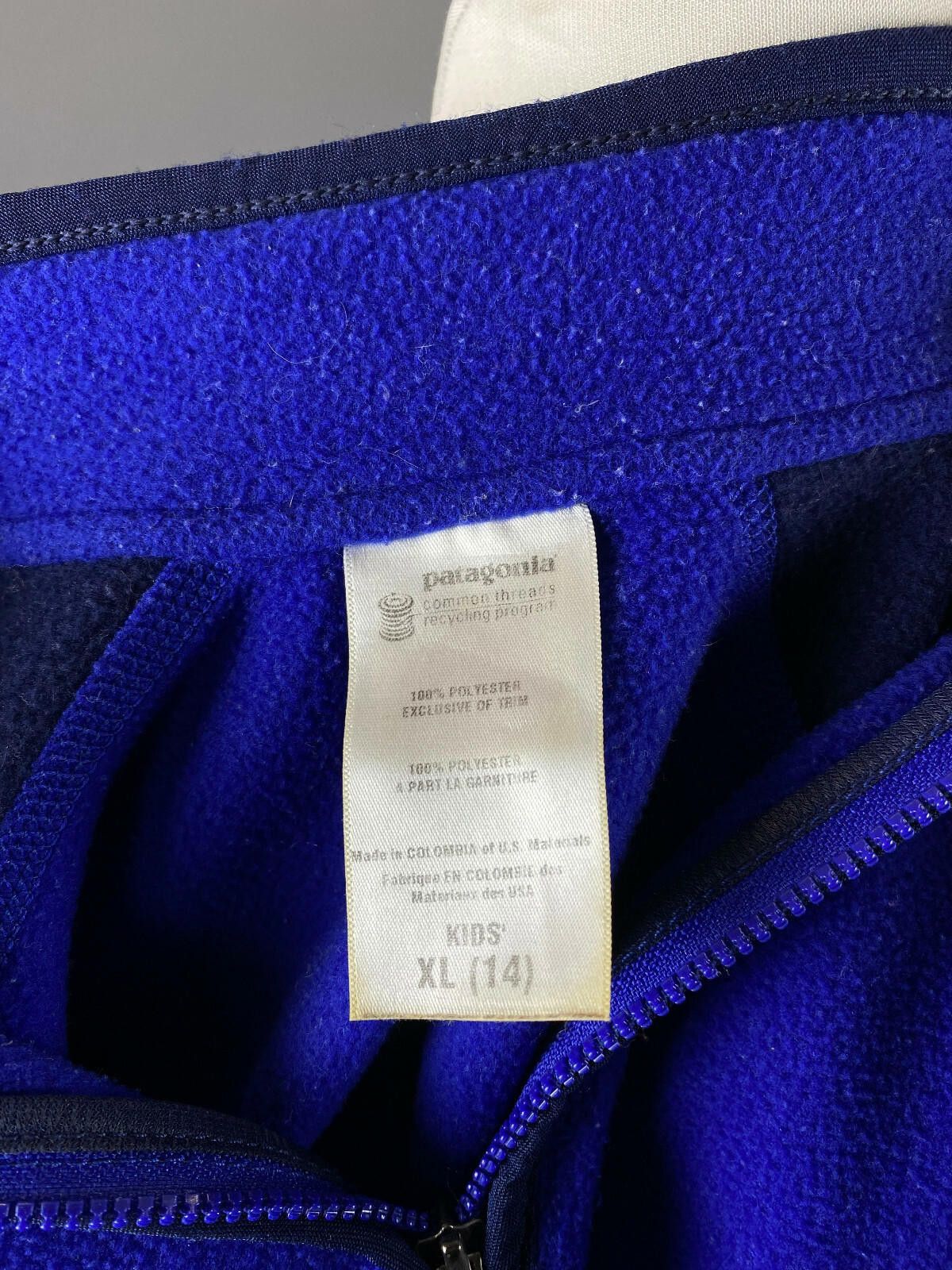 Patagonia Kid's Patagonia Blue 1/4 Zip High Fleece Sweater Size XL Size ONE SIZE - 9 Thumbnail